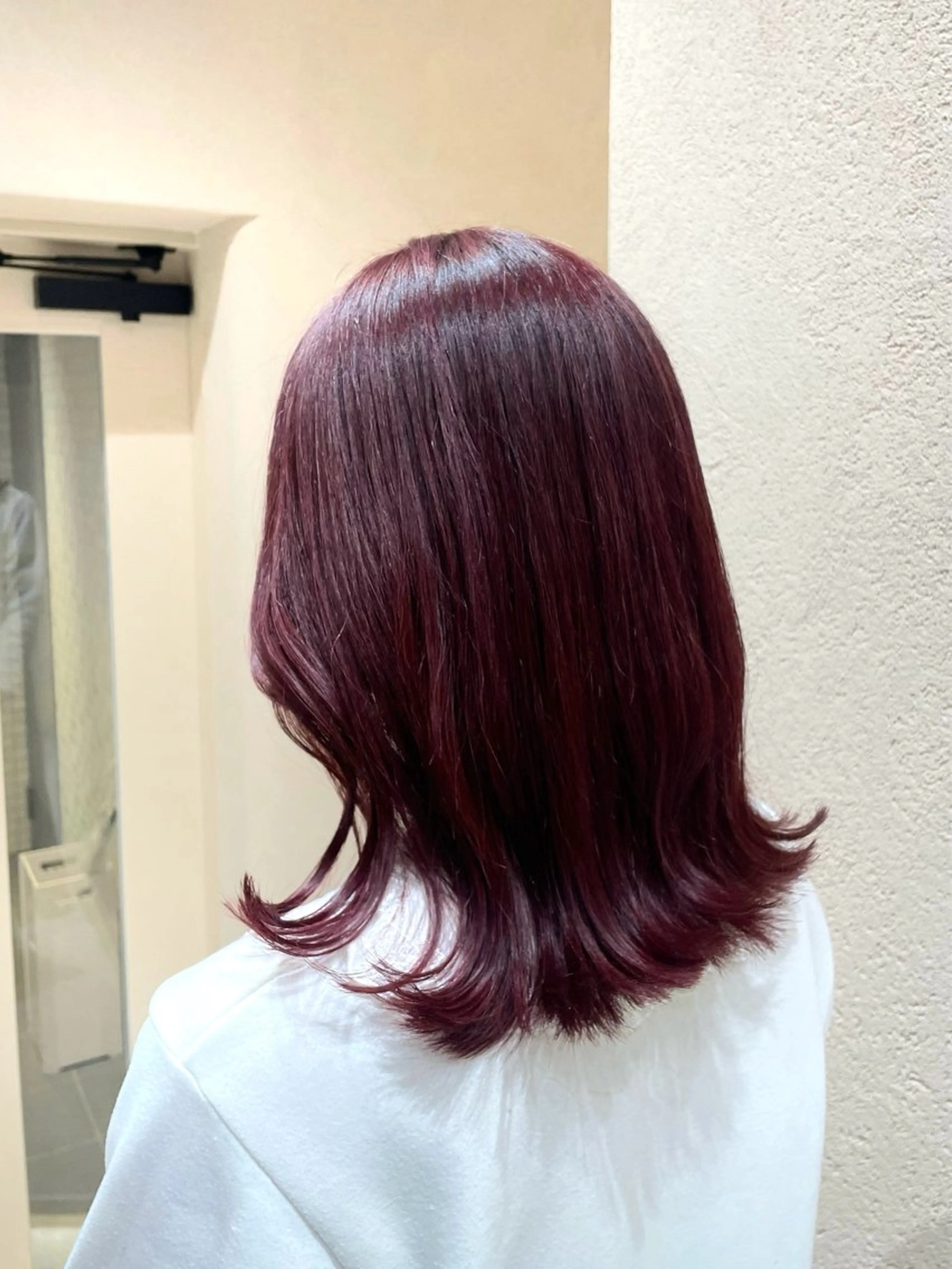 ミディアム ピンクブラウン ヘアカラー トリートメント 暖色系カラー/オリー ブカラー💚宮城のヘアスタイル