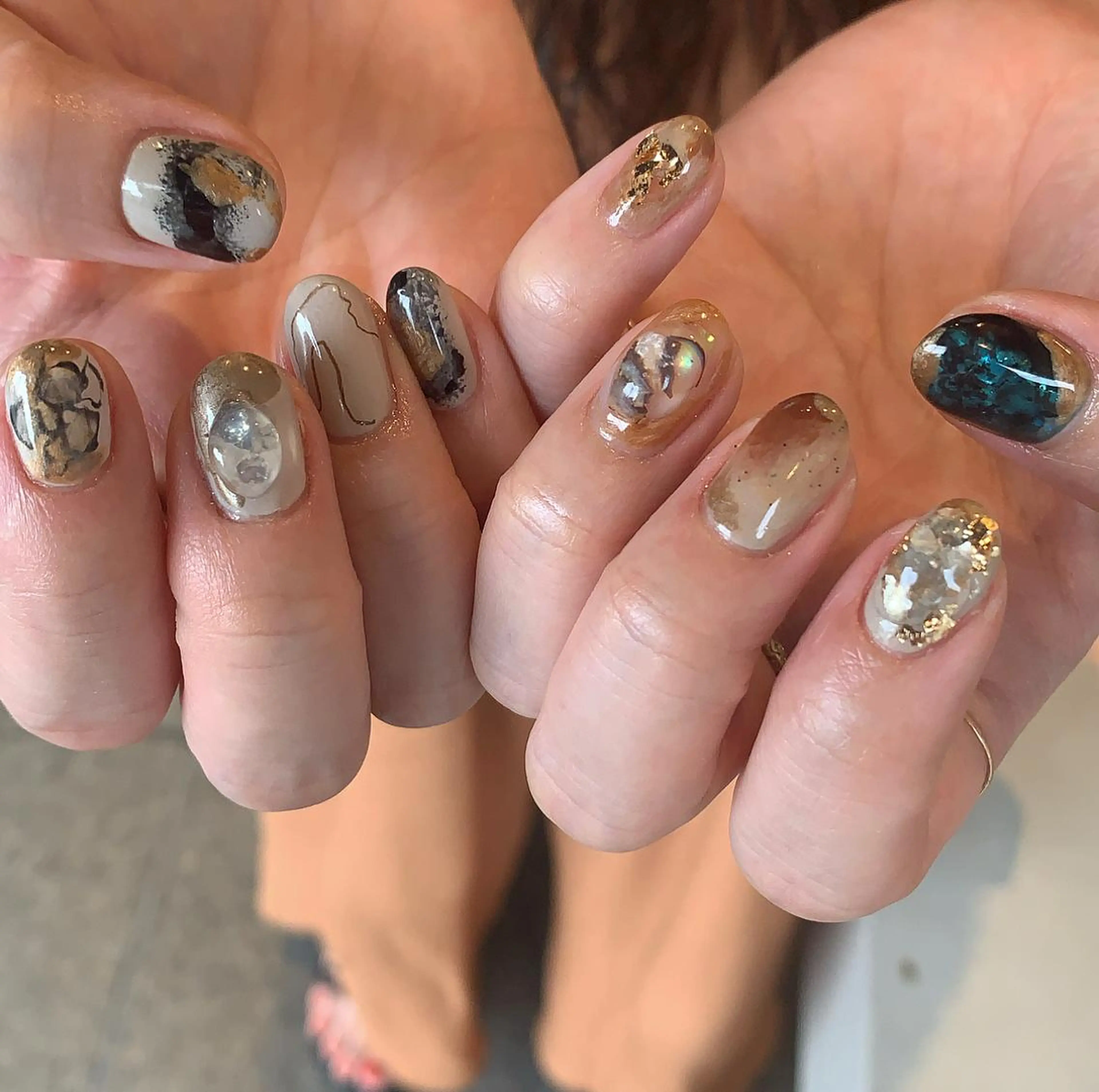 ネイル ハンドネイル にしぐち はるかのネイルデザイン