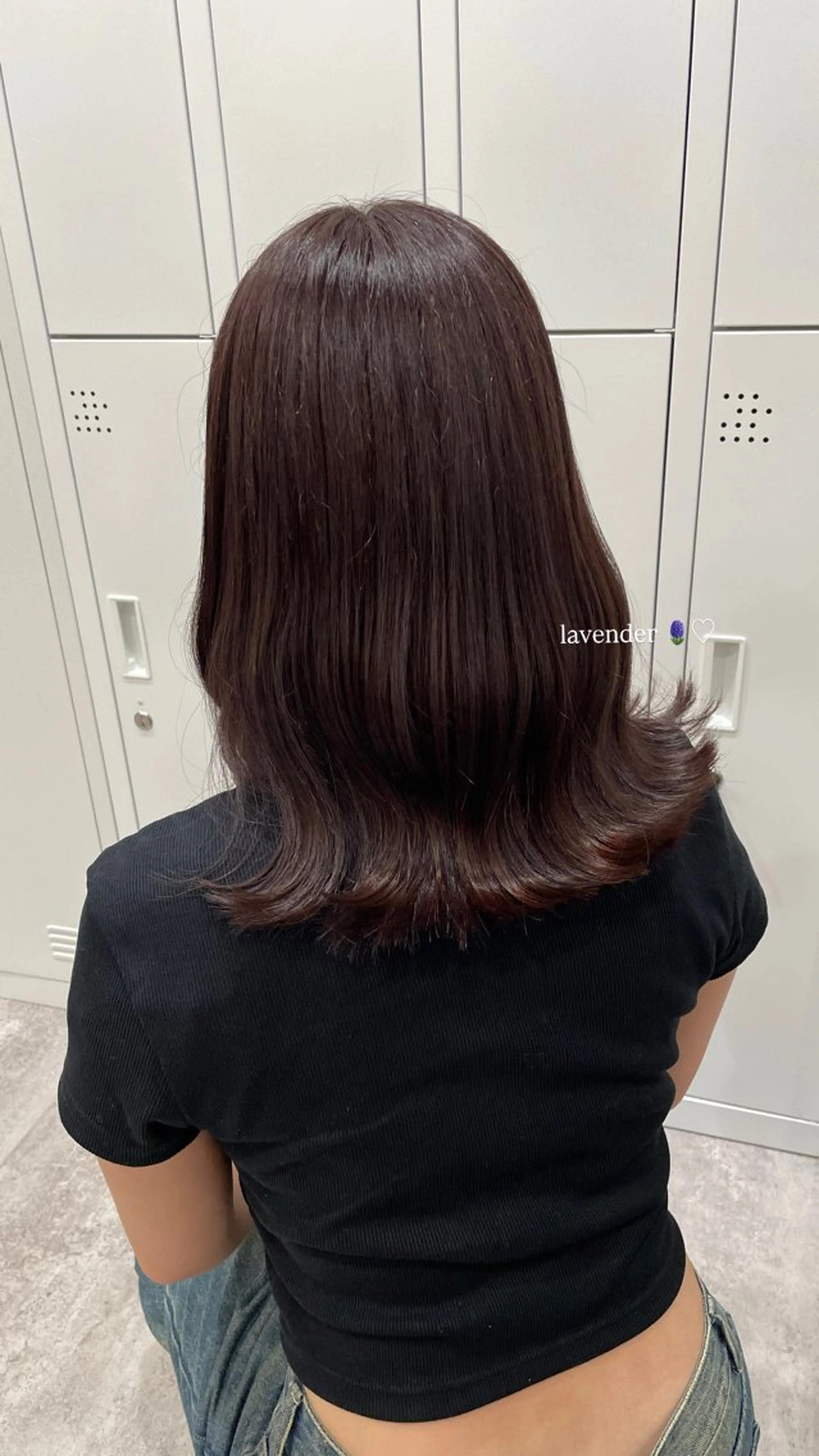 セミロング カラー ラベンダーカラー ☁️ natsuki☁️のヘアスタイル