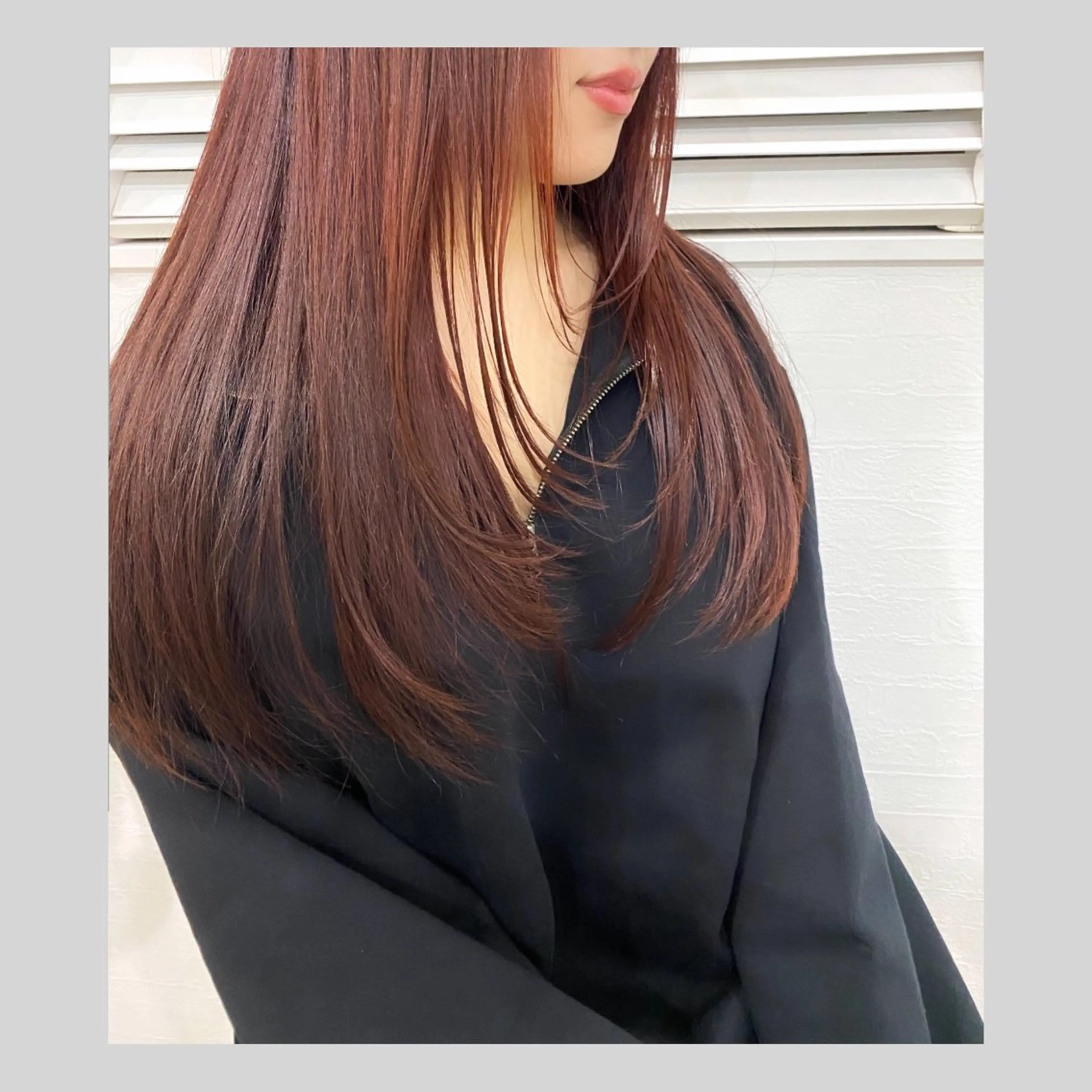 ナチュラルダメージレス縮毛矯正＋レイヤーカット＋マイクロバブル＋シルキートリートメントの写真