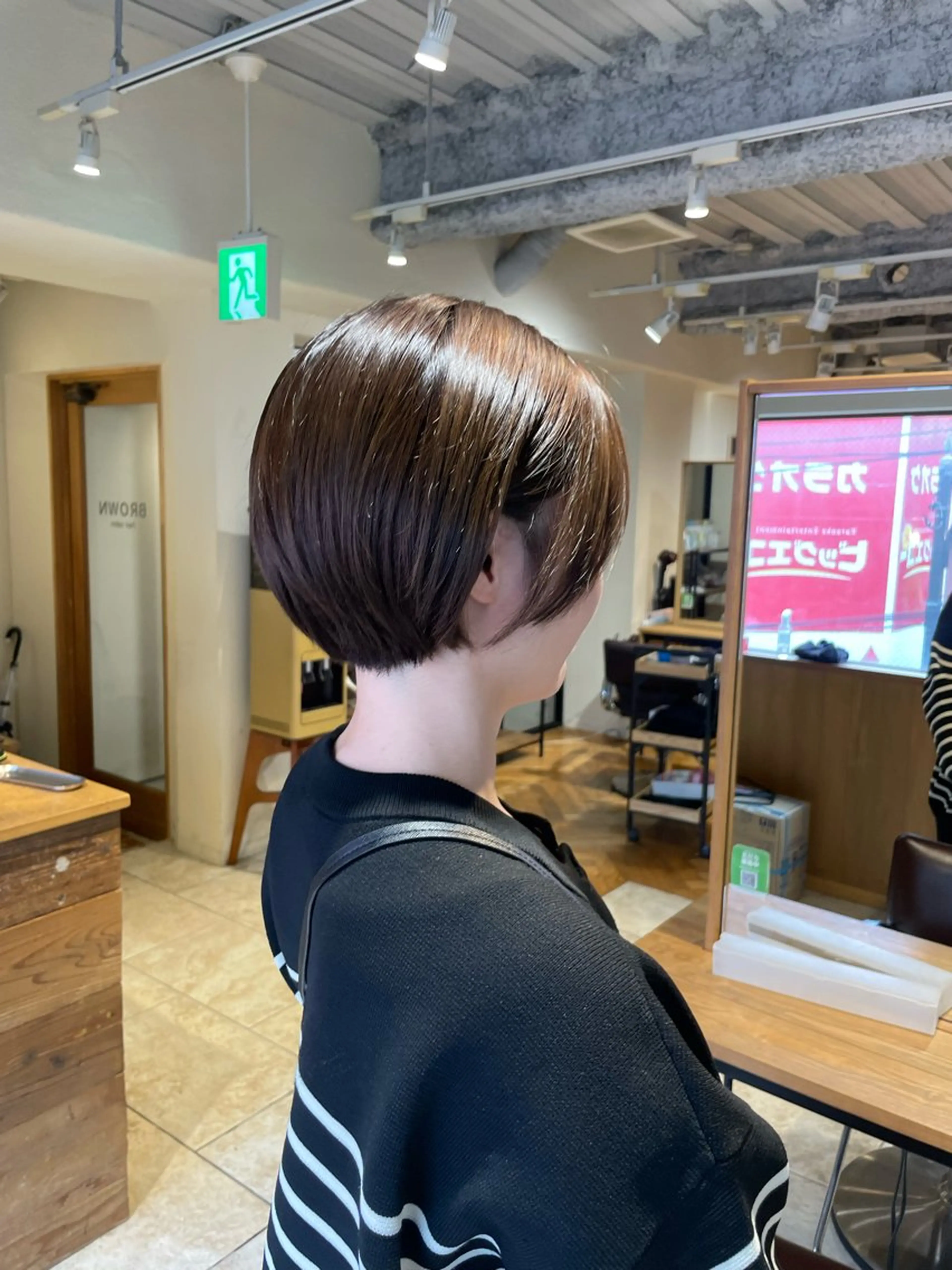 ショート カラー 丸みショート ショートヘア レイヤー／髪質改善／ 銀座／CHIEのヘアスタイル