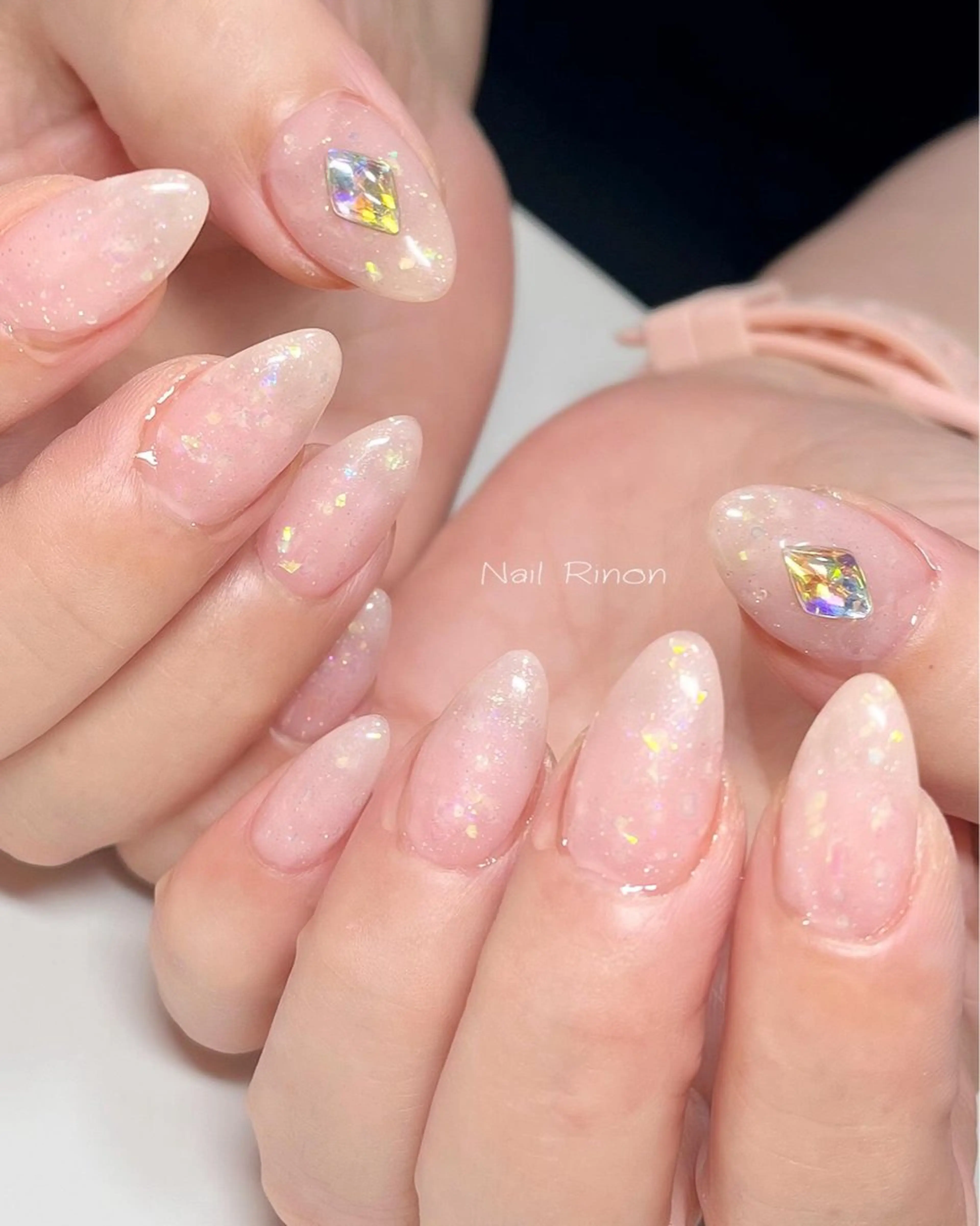 ネイル キラキラネイル ハンドネイル Nail Rinonのネイルデザイン