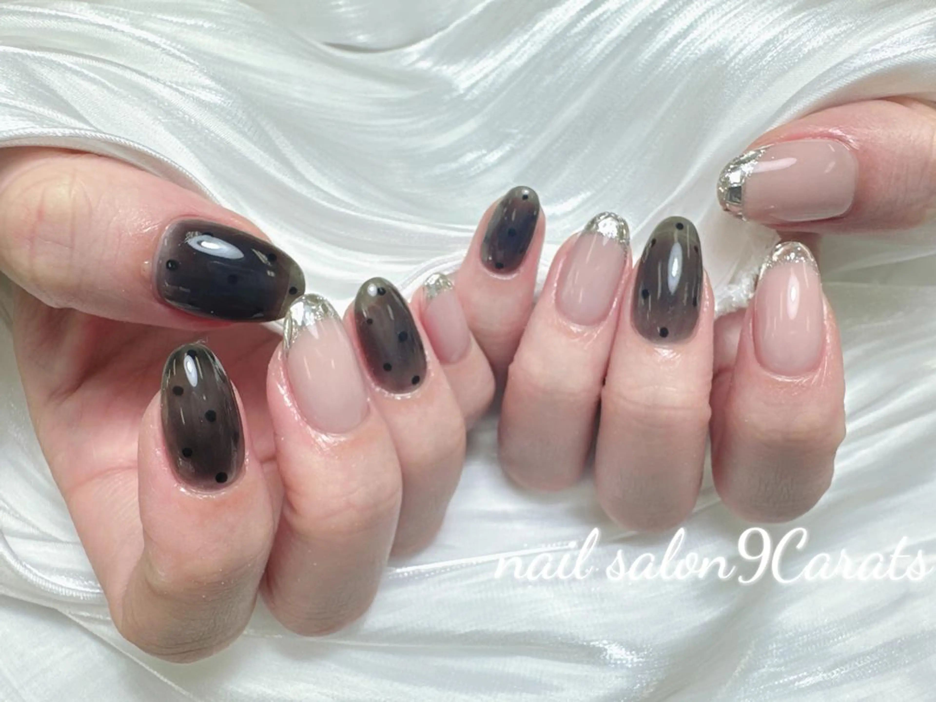 ネイル 💜ワンホンネイル ナインカラット💎のネイルデザイン