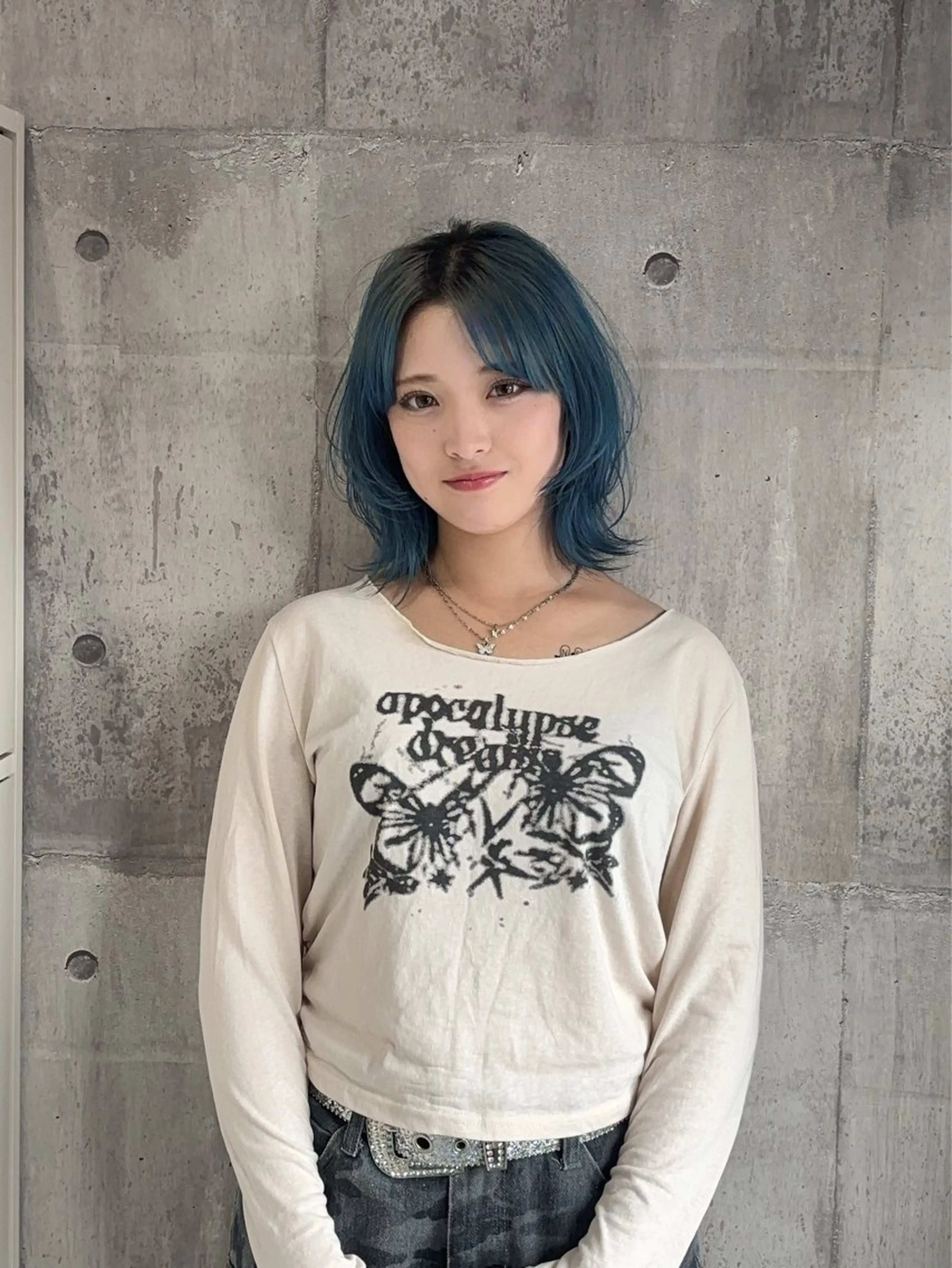 ミディアム カット ヘアカラー ボブ/ブリーチなし艶 カラー🫧sHOMaのヘアスタイル