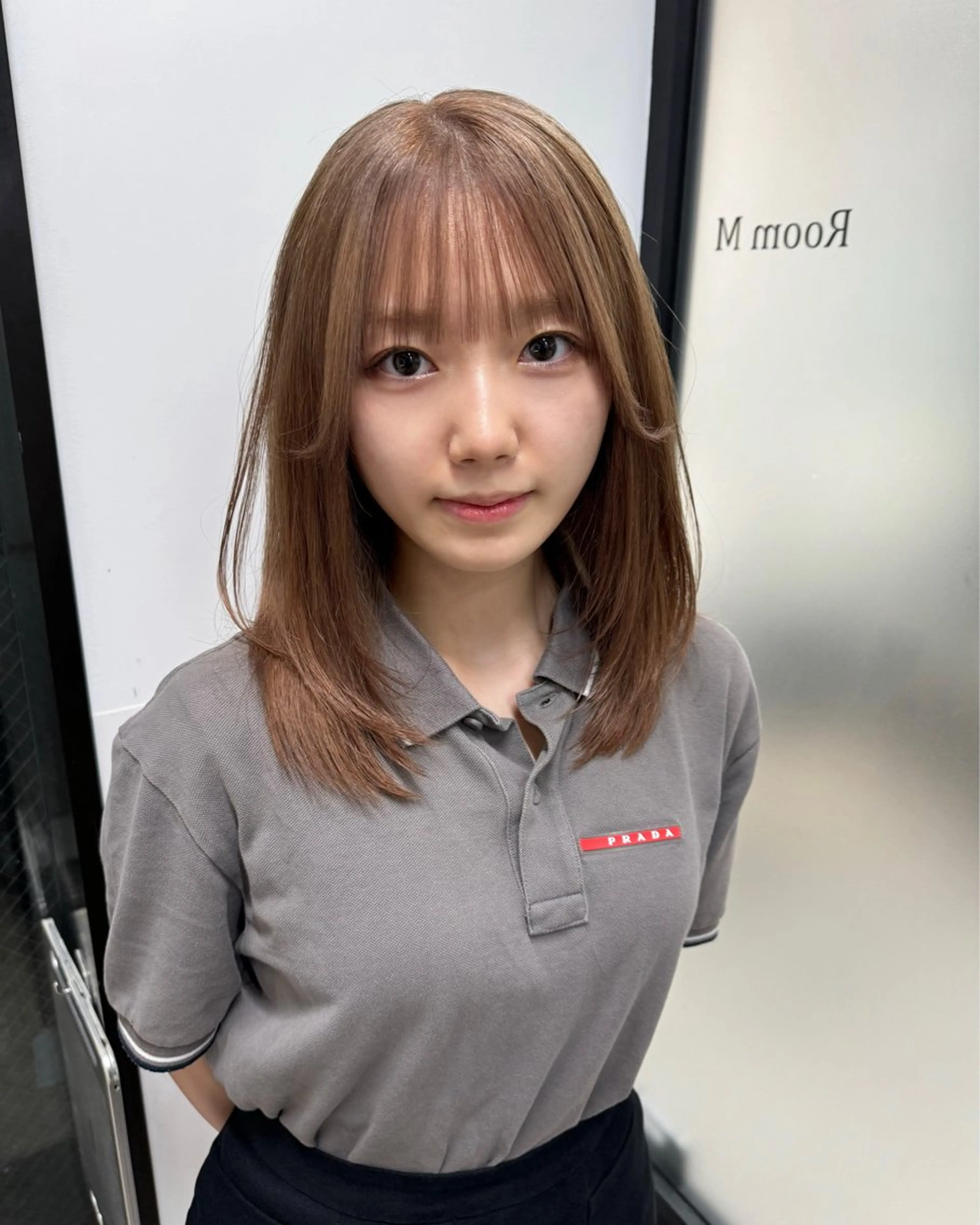 ミディアム カラー ミディアムレイヤー ハッシュカット 韓国風ヘア レイヤーカット レイヤーカット/ボブ ウルフ/韓国ヘア🪄のヘアスタイル