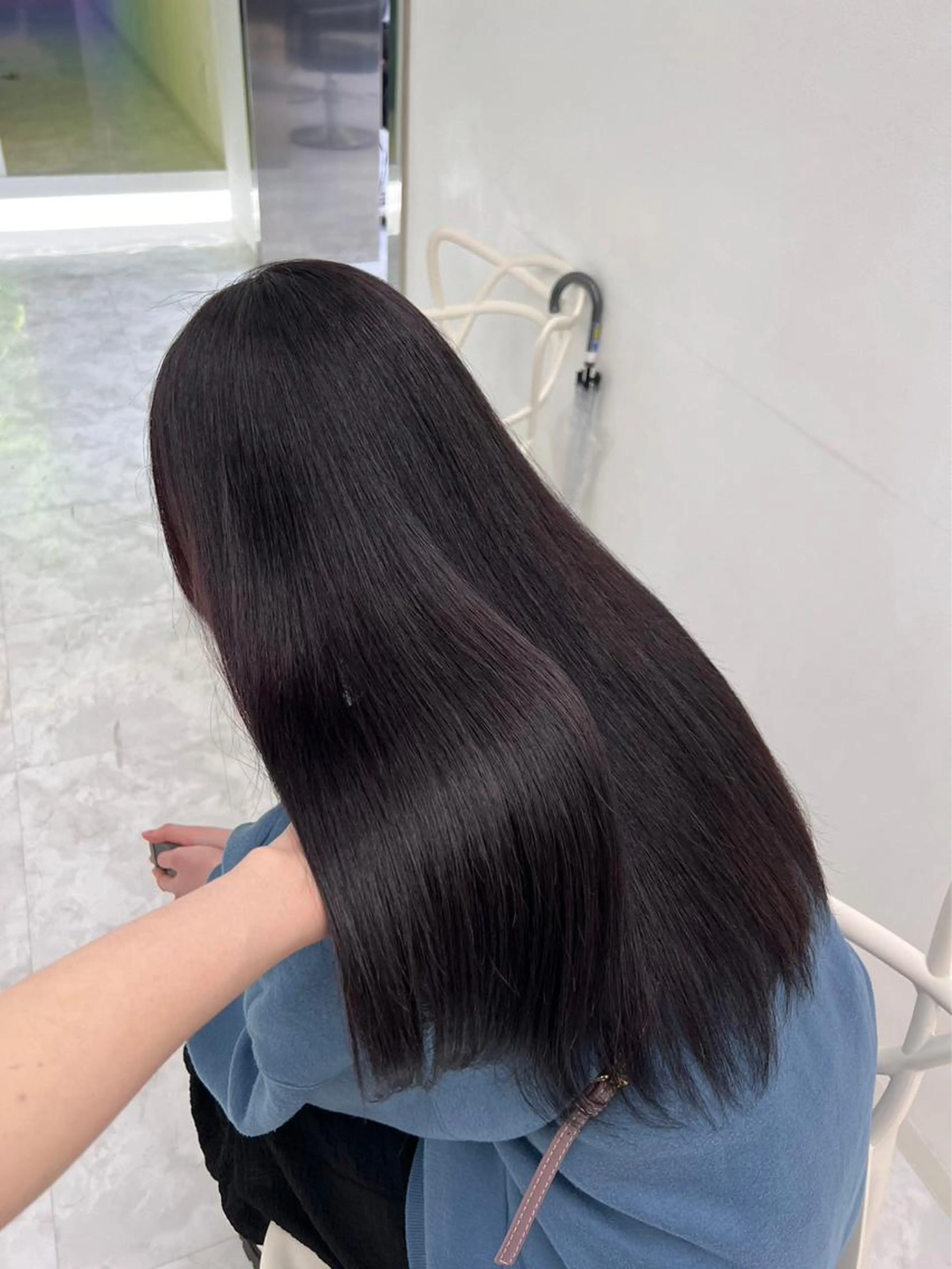 🌟ご新規様限定メニュー🌟超お得カット＋縮毛矯正(全体でもリタッチも可能)＋🫧髪質改善トリートメント🫧＋炭酸スパの写真