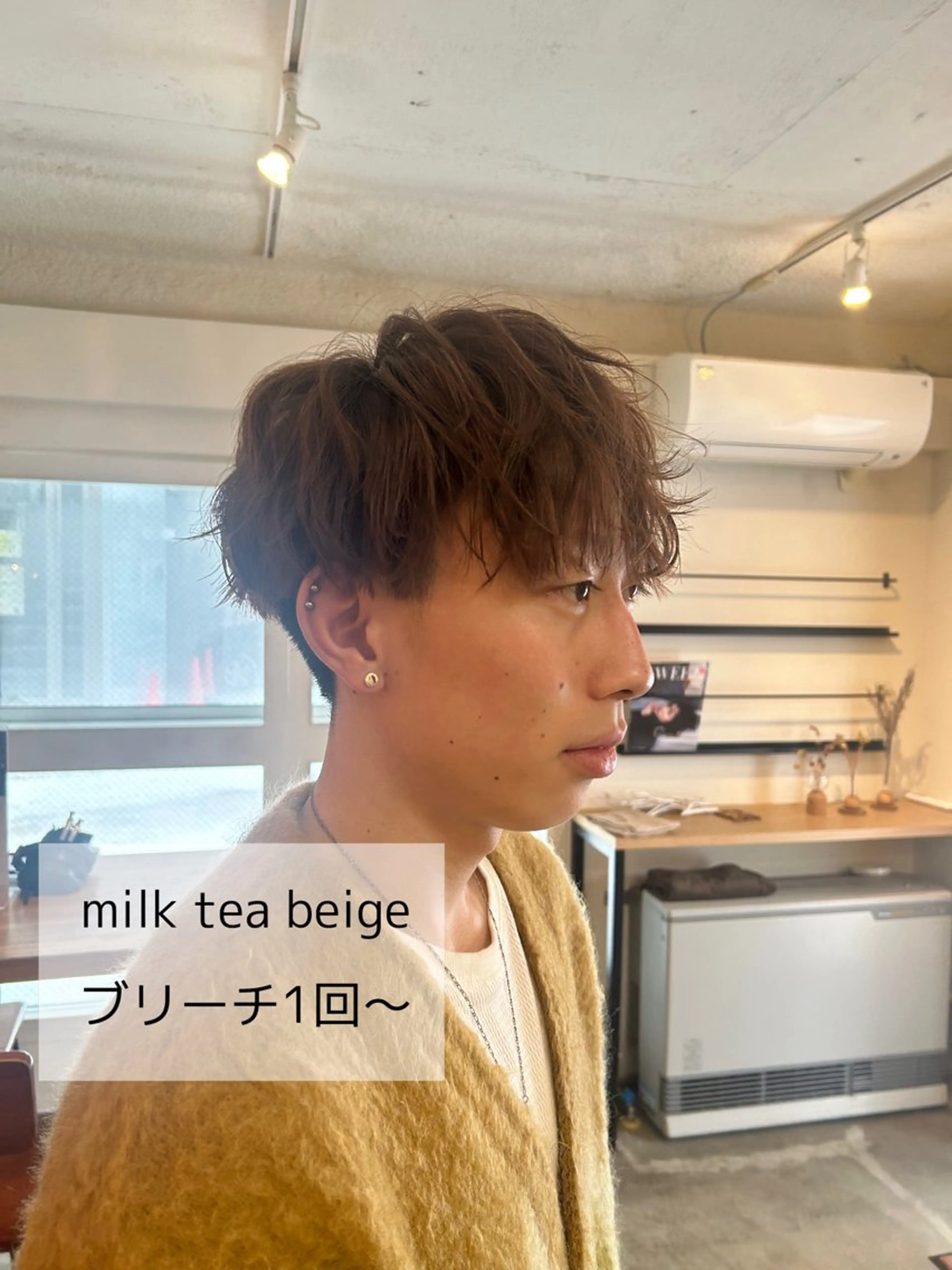 ショート メンズ dulce oro所属・円山/ブリーチ/暖色 Kiriのヘアスタイル