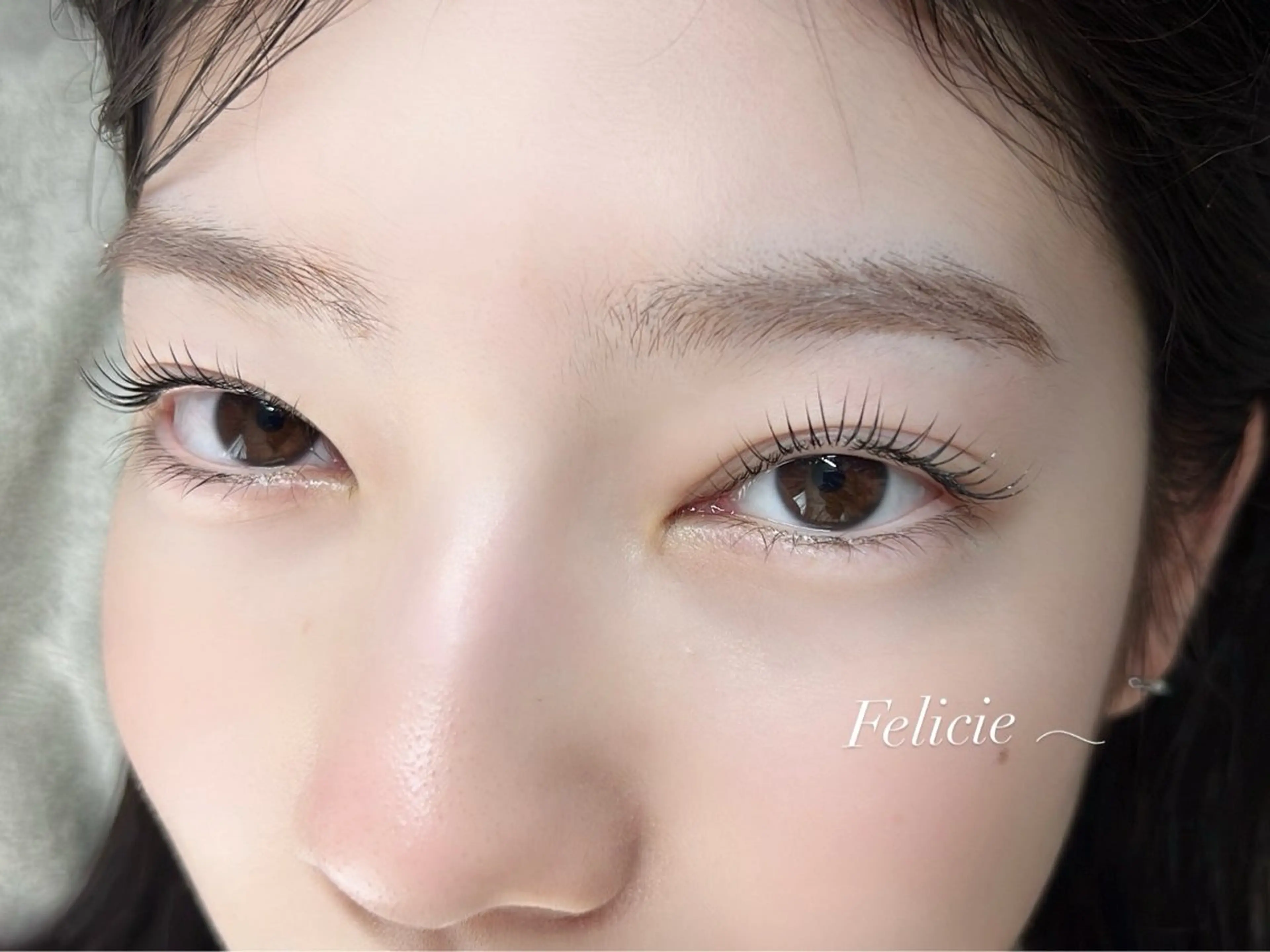 マツエク・マツパ パリジェンヌラッシュリフト マツパ Felicie＊ Sayakaのマツエク・マツパデザイン