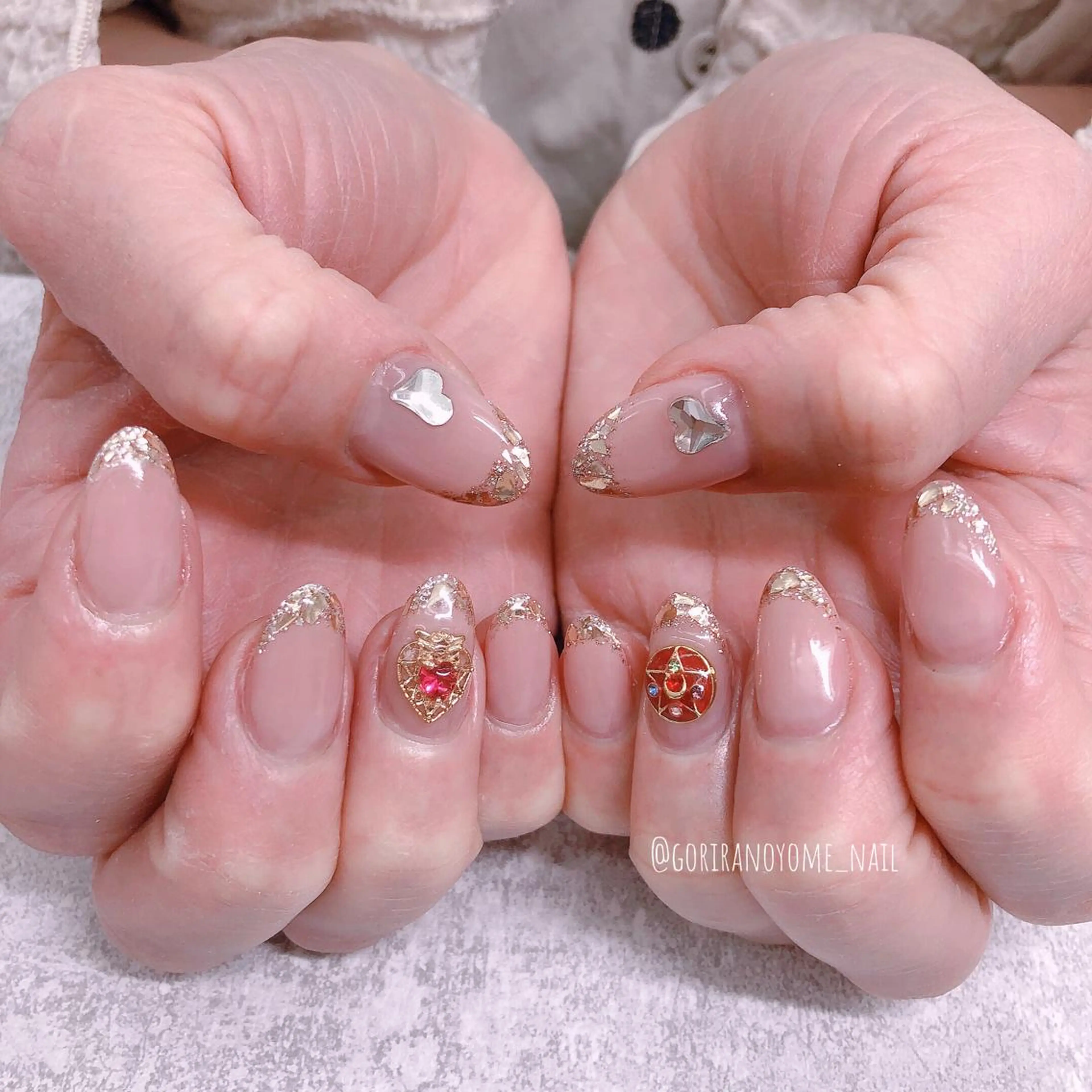 ネイル フレンチネイル ガラスフレンチ ナナイチゼロ I.Naoのネイルデザイン