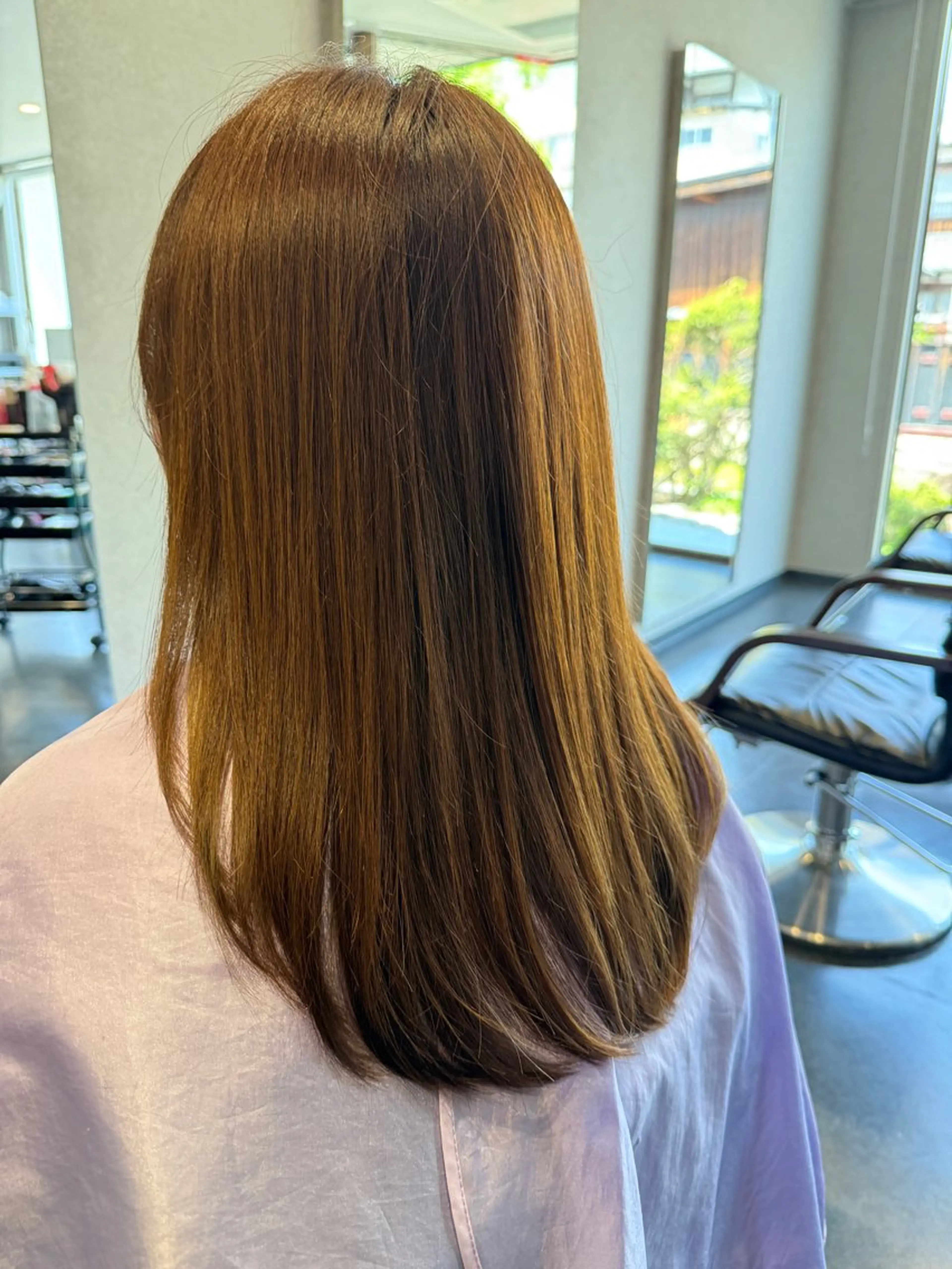 セミロング 髪質改善 トリートメント 髪質改善⚡️カラー 🍀武久 誠🍀のヘアスタイル