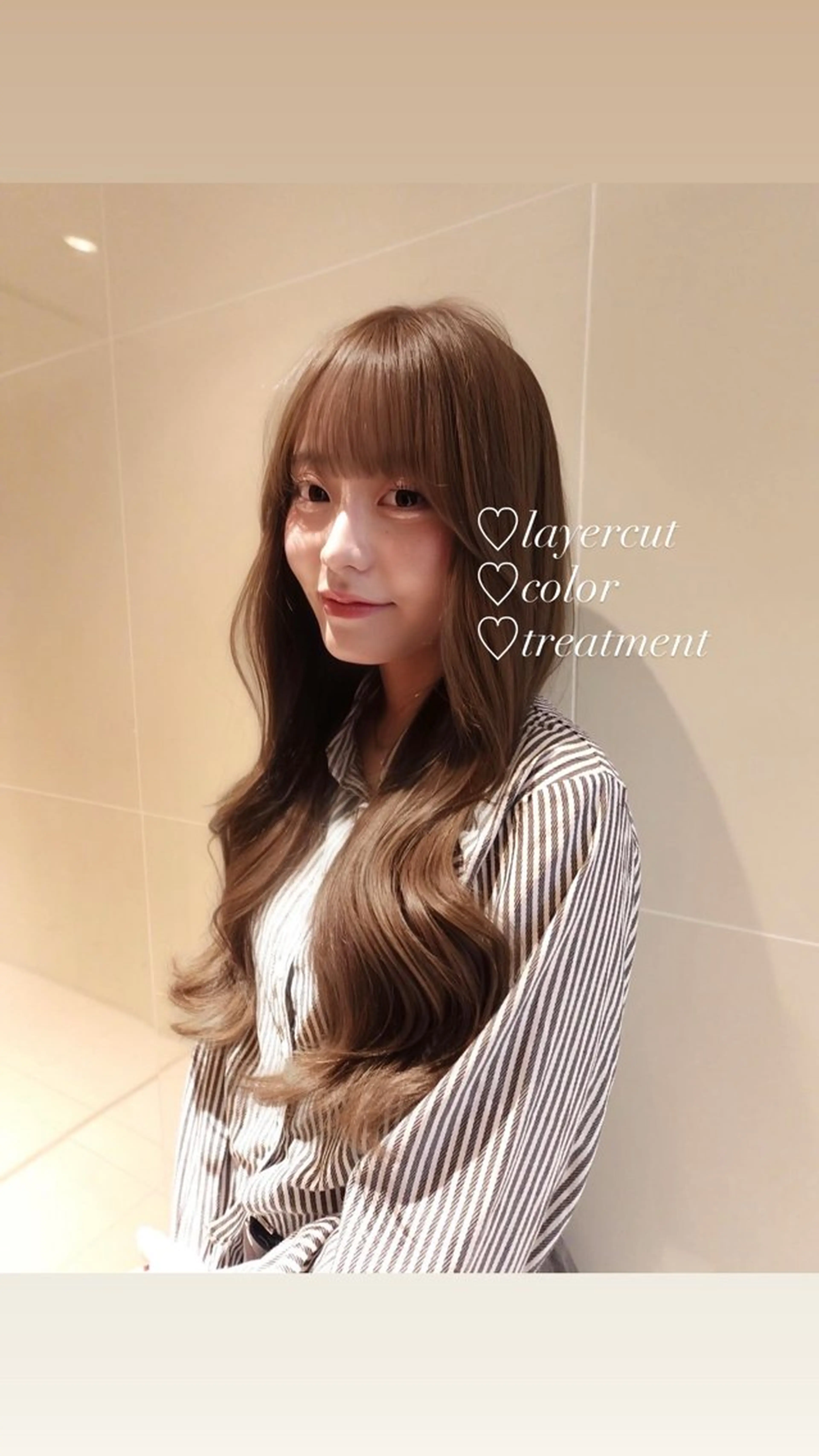 ロング カラー カット ヘアカラー トリートメント 盛れるアレンジ/ 艶カラー🎀rioのヘアスタイル