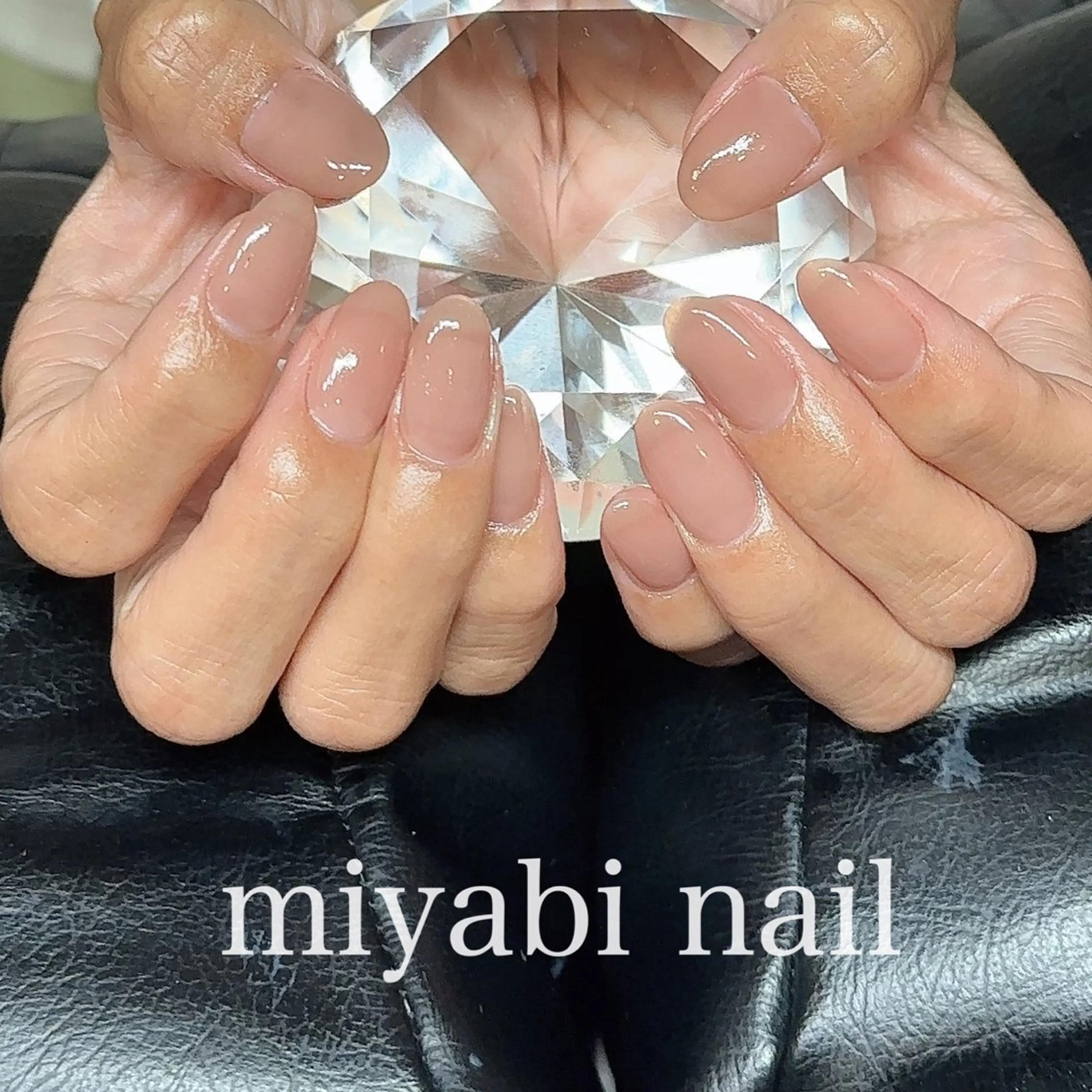 ネイル ジェルネイル 持ち込み オフィスネイル ワンカラーネイル ピンク ハンドネイル miyabi nail 桂川駅近くのネイルデザイン