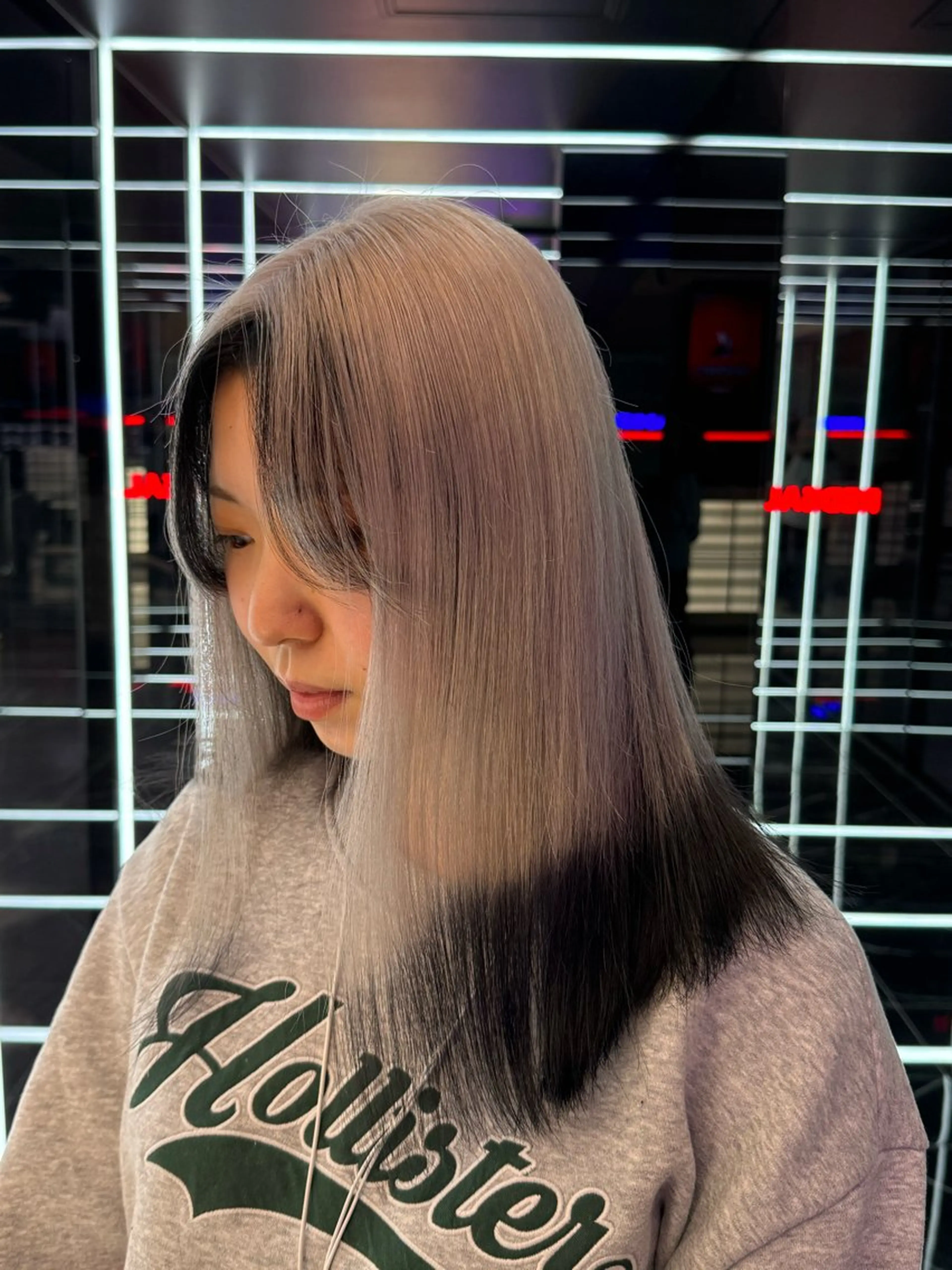 ブリーチ履歴のある方の縮毛矯正の写真