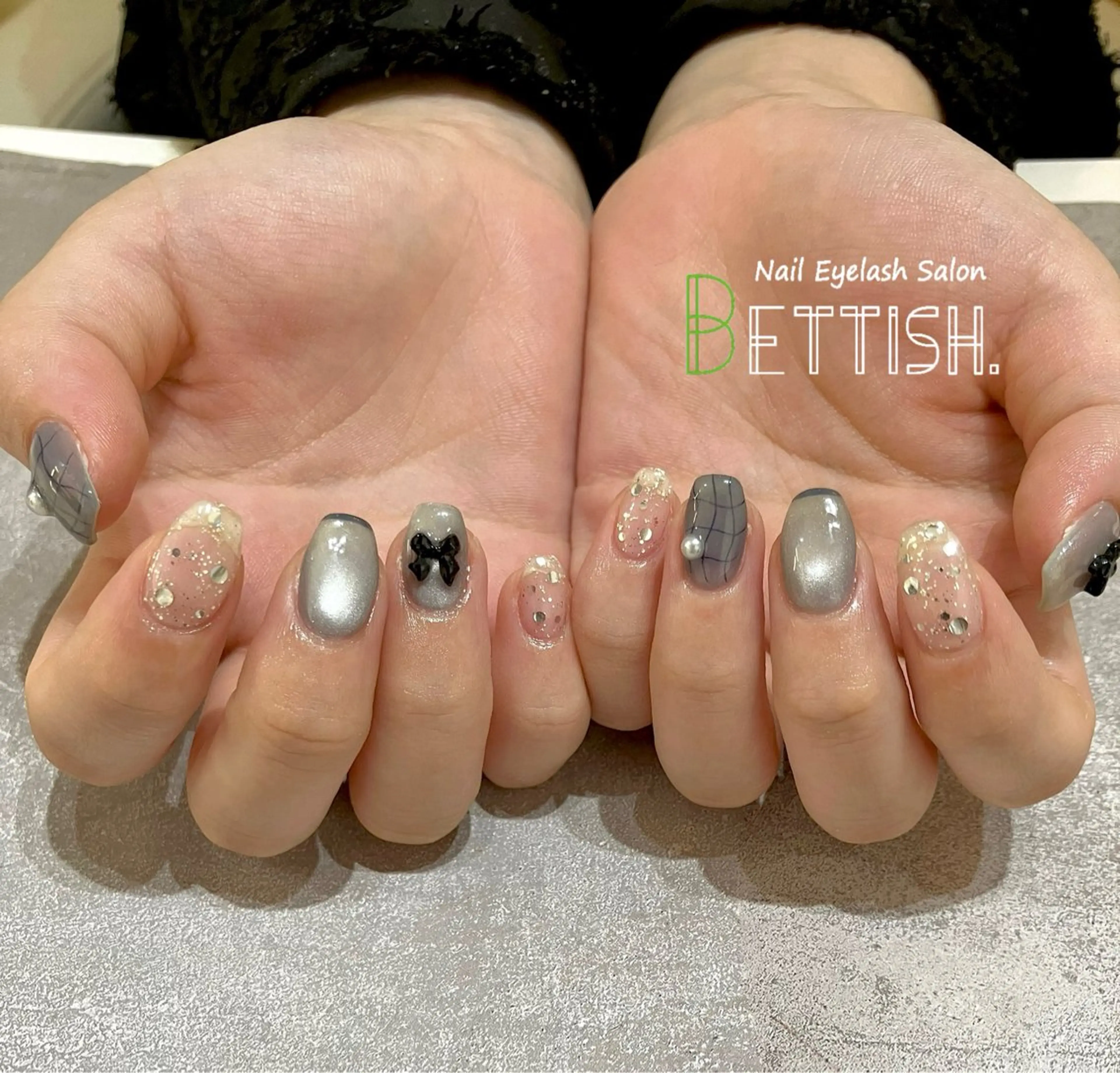 ネイル リボン ハンドネイル BETTISH. KUMIKO☺︎︎のネイルデザイン