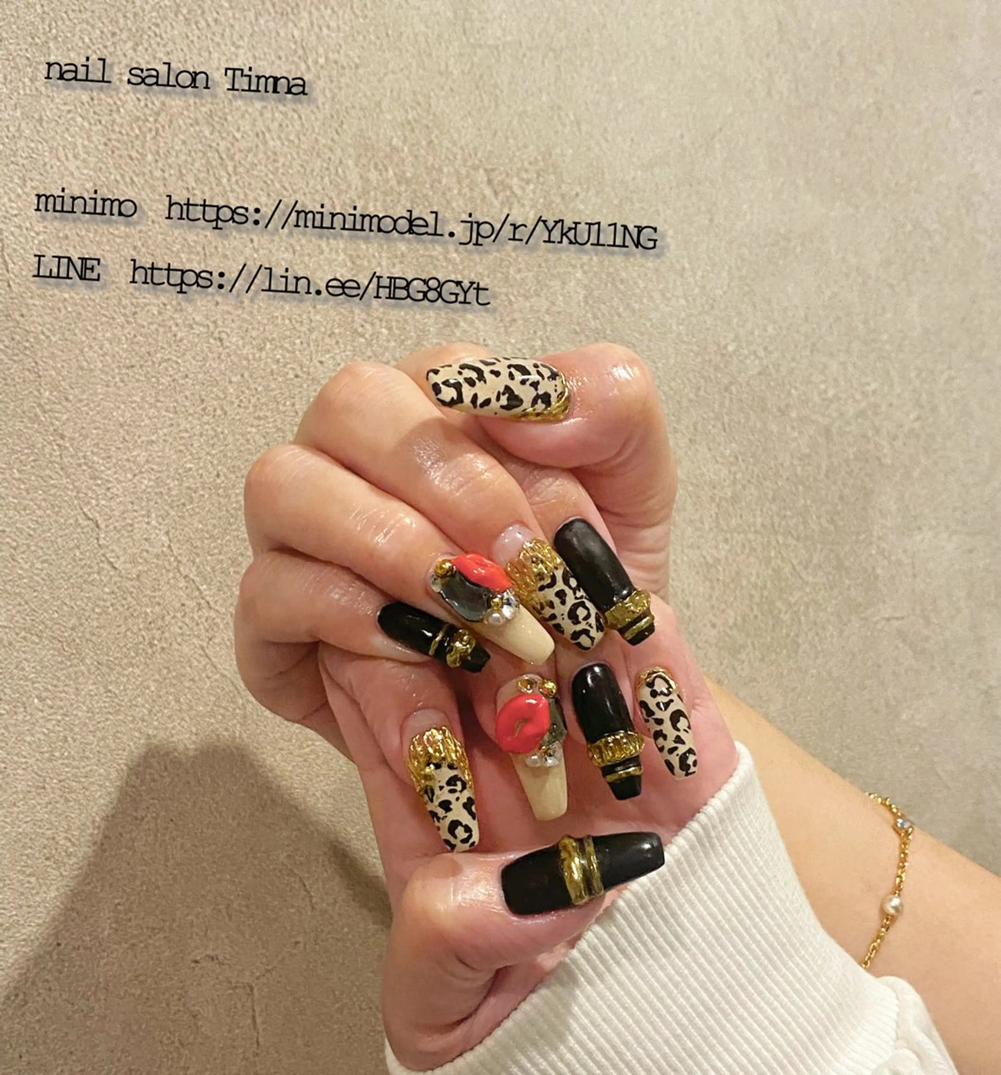 ロング ハンドネイル NAILSALON 🍔Timna🍟のネイルデザイン