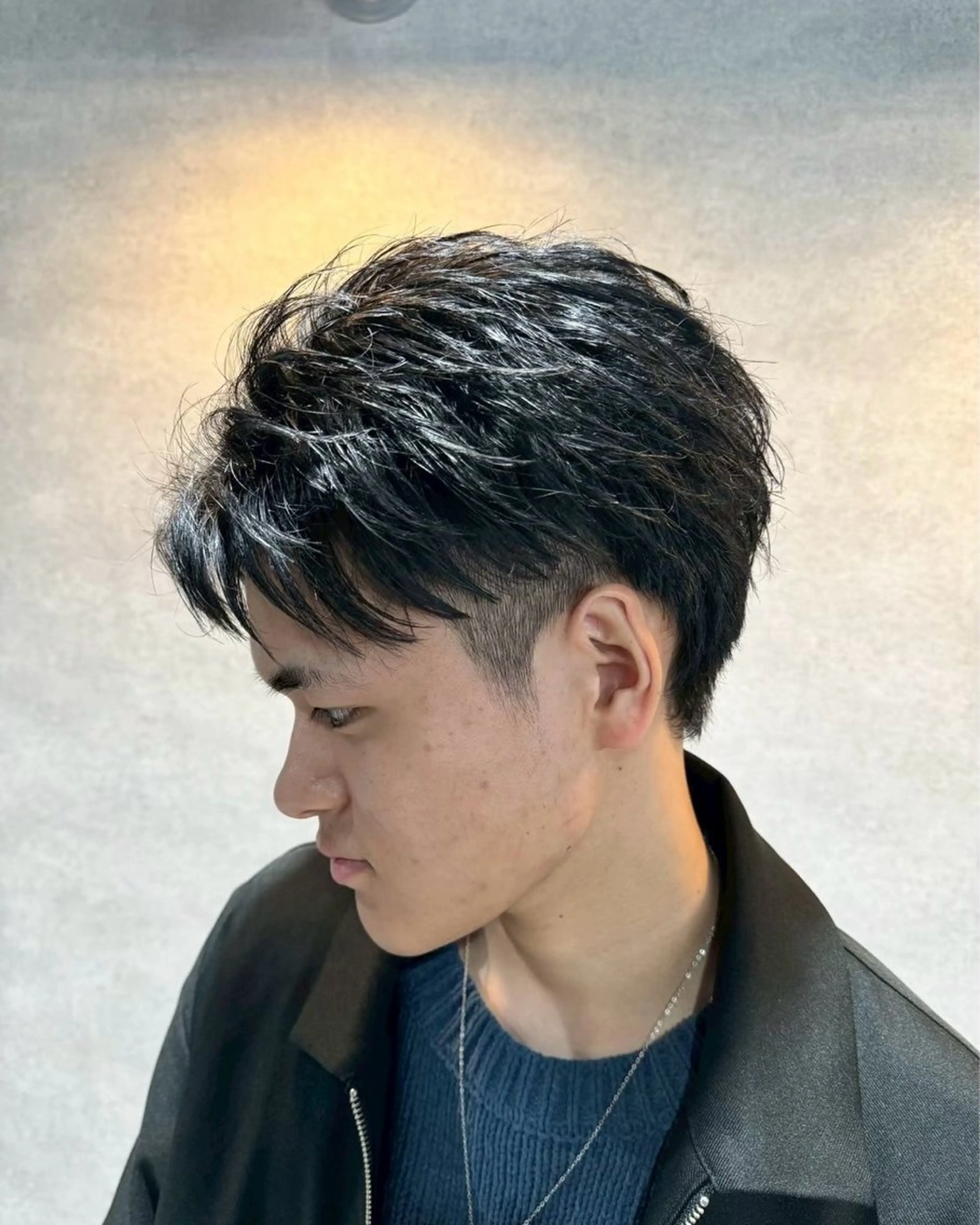ショート カラー パーマ ヘアアレンジ メンズ キッズ メンズパーマ 小顔カット ニュアンスパーマ なんじょう せなのヘアスタイル