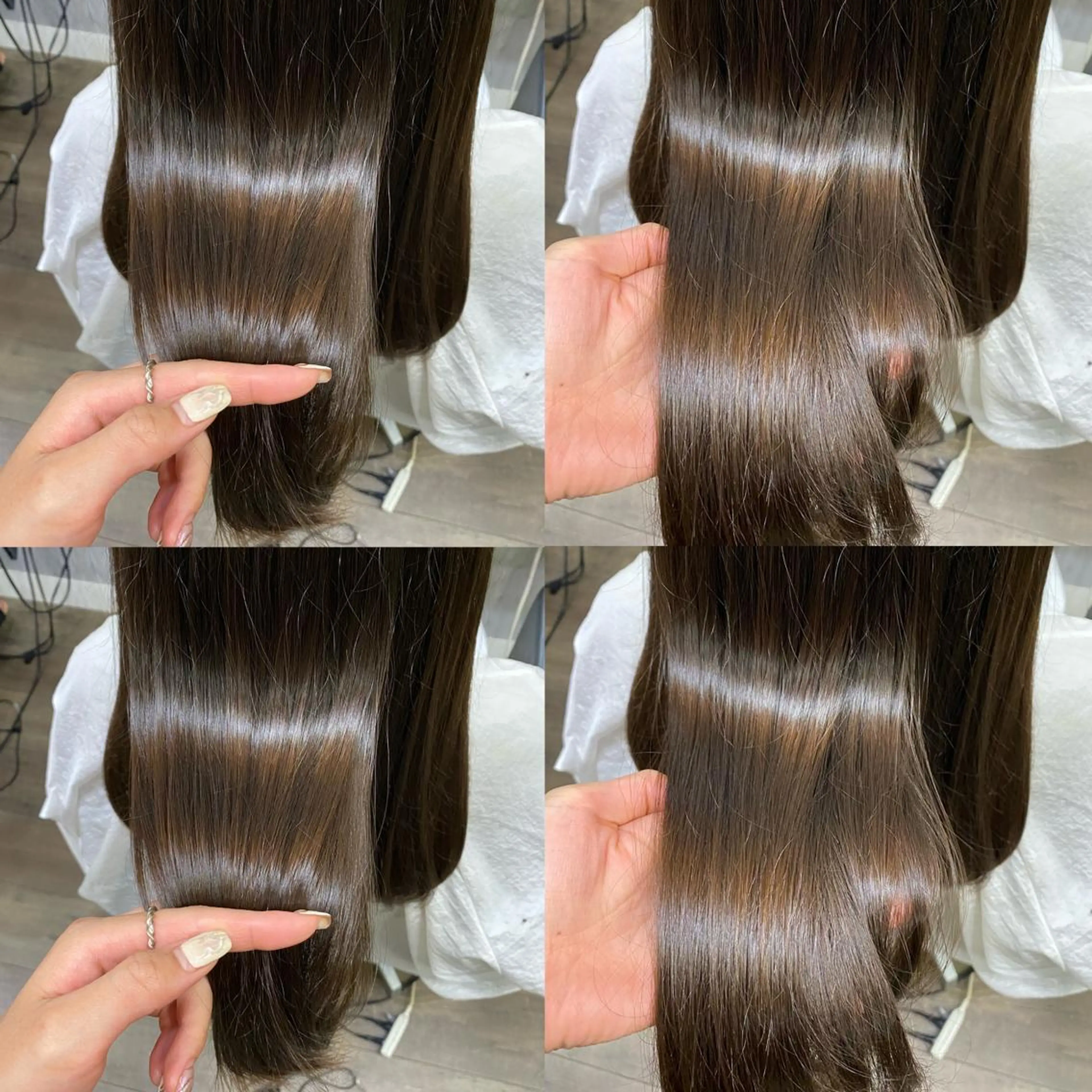 セミロング カット 縮毛矯正 トリートメント ✨韓国風ヘア/艶髪 カラー✨yumeのヘアスタイル