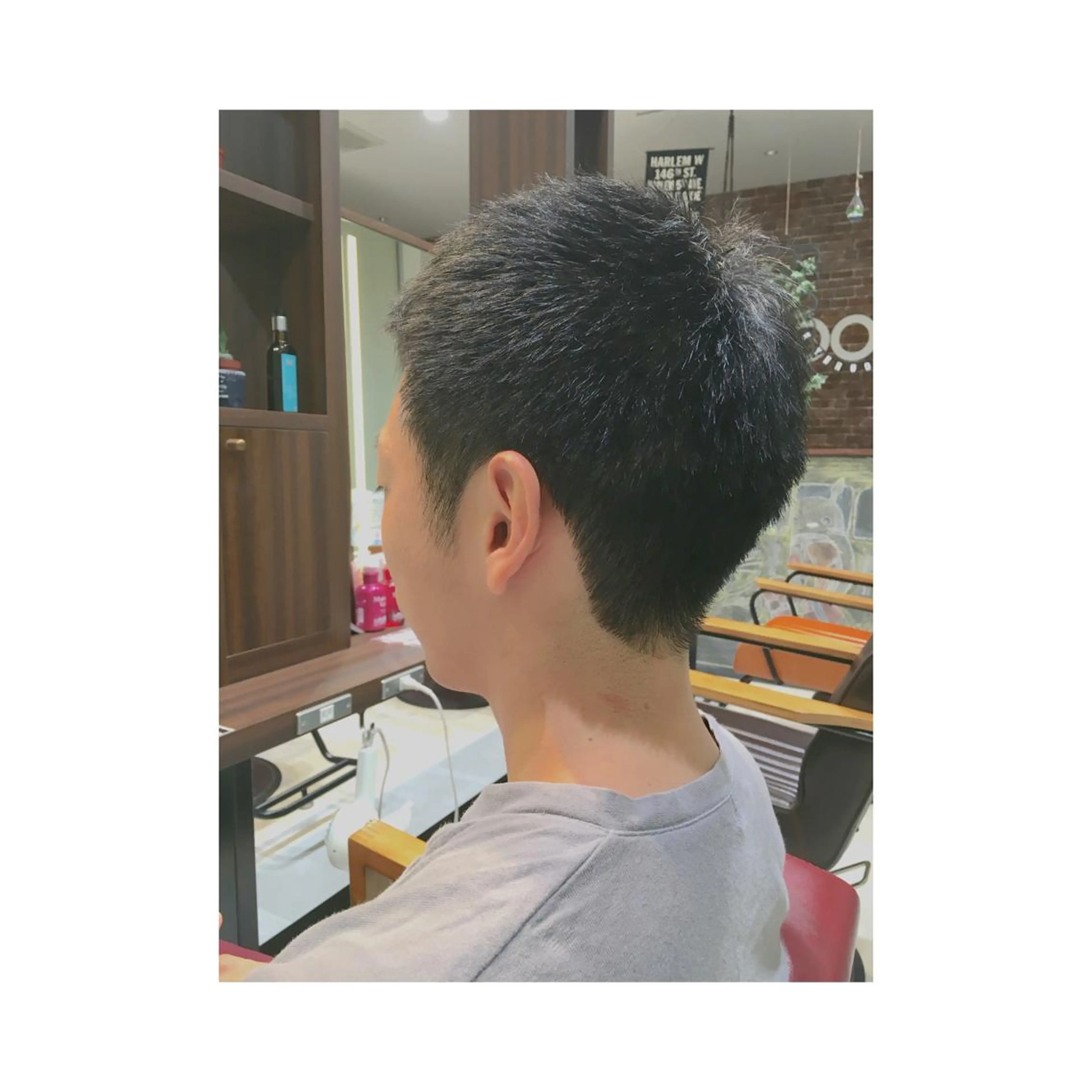 ショート メンズ モヒカン ソフトモヒカン なかの たくみのヘアスタイル