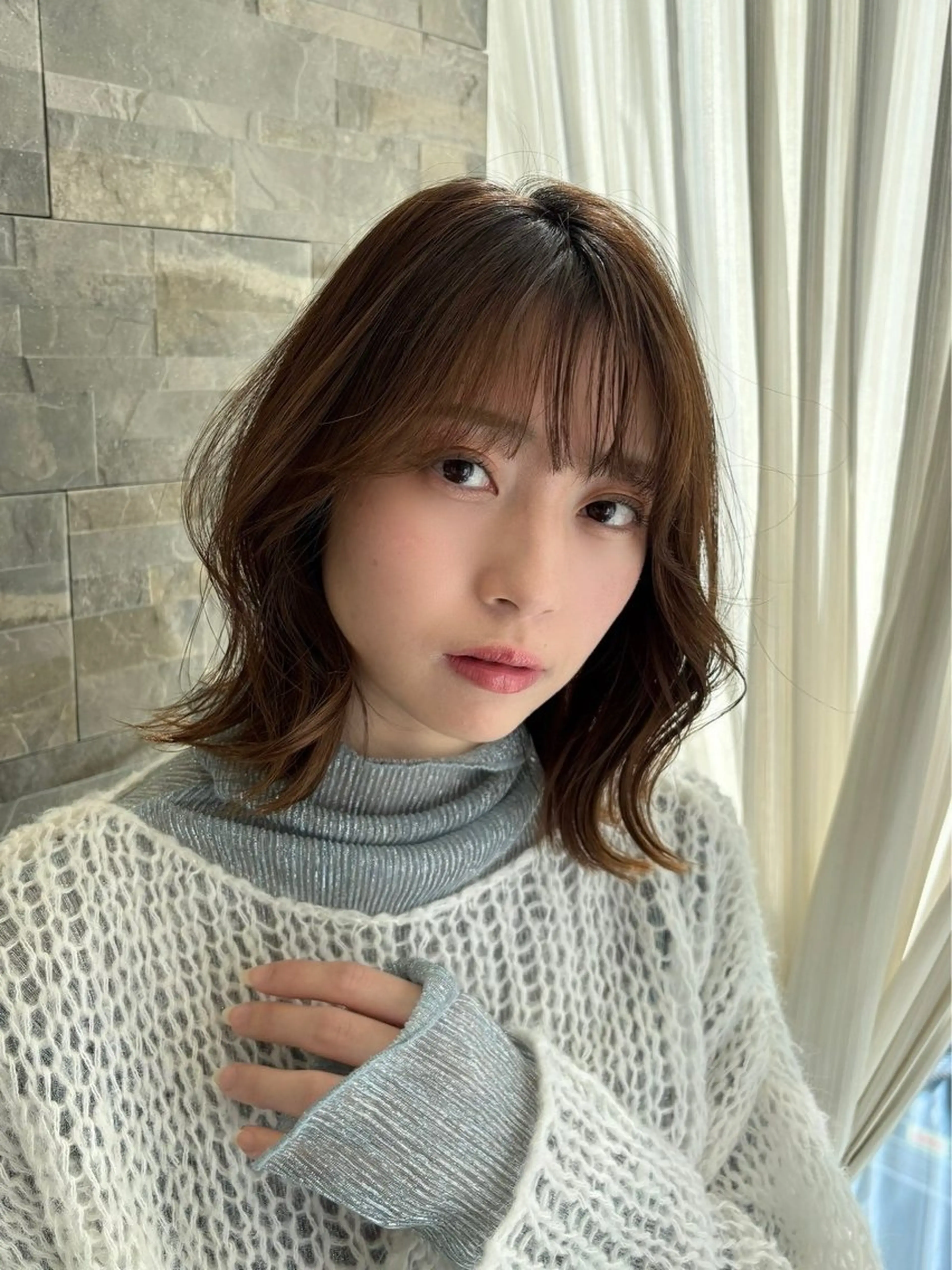 ミディアム カラー カット ヘアカラー トリートメント LaBless梅田 🎀坂本リオのヘアスタイル