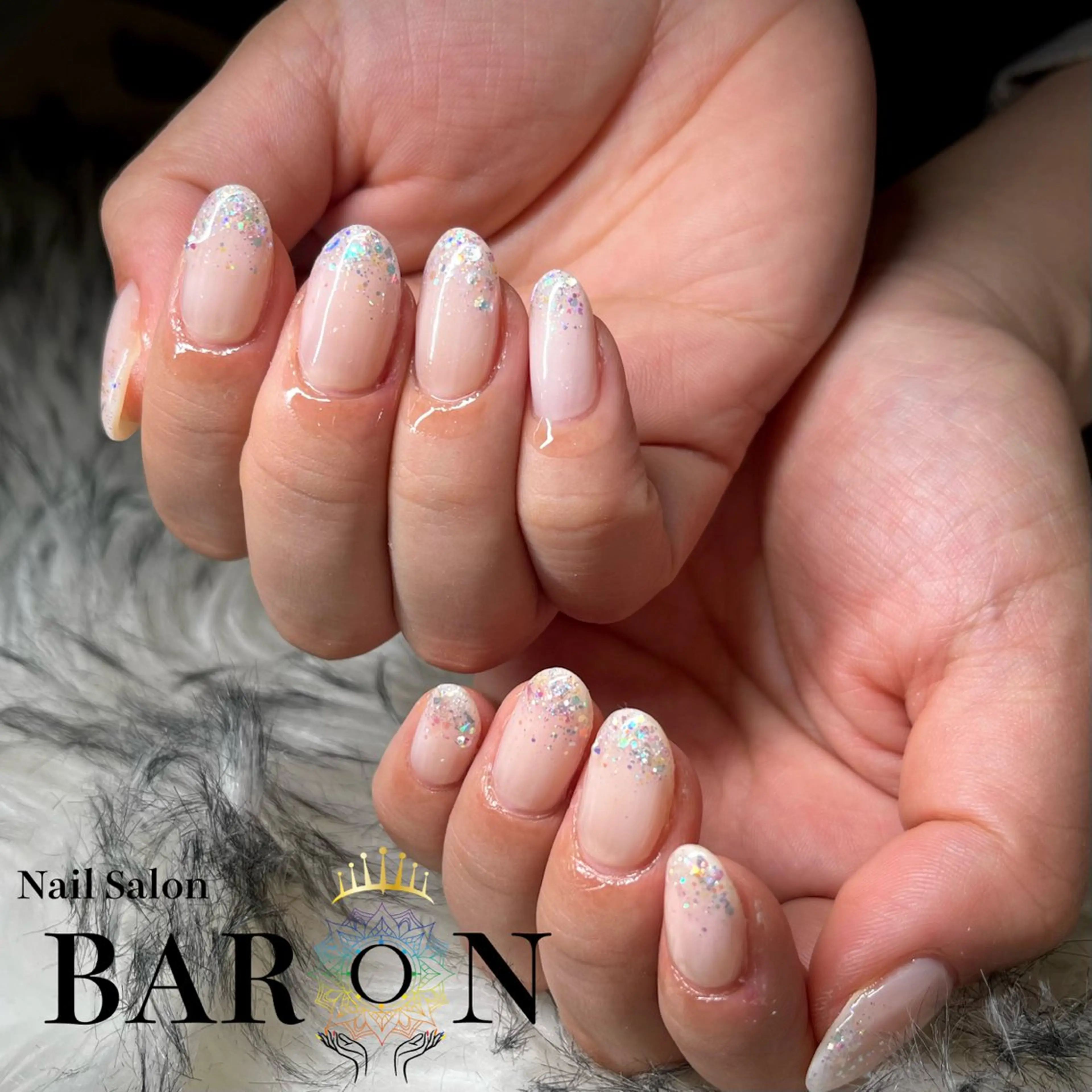 ネイル ホワイト ハンドネイル ☆SAKI☆ BARON 店長のネイルデザイン