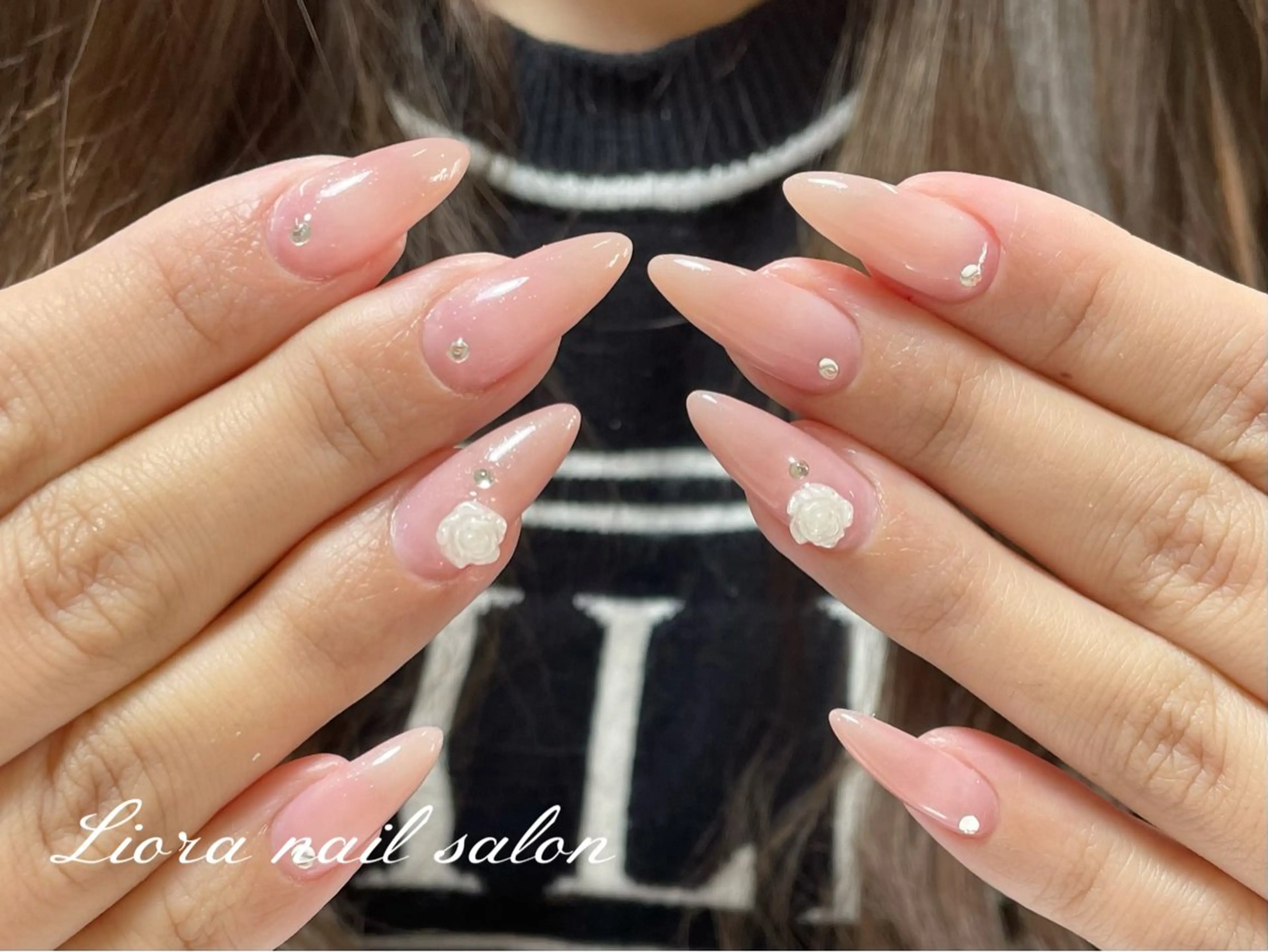 ネイル チークネイル フットネイル フレンチネイル ジェルネイル ガーリー ハンドネイル Liora nail スカルプ専門店のネイルデザイン