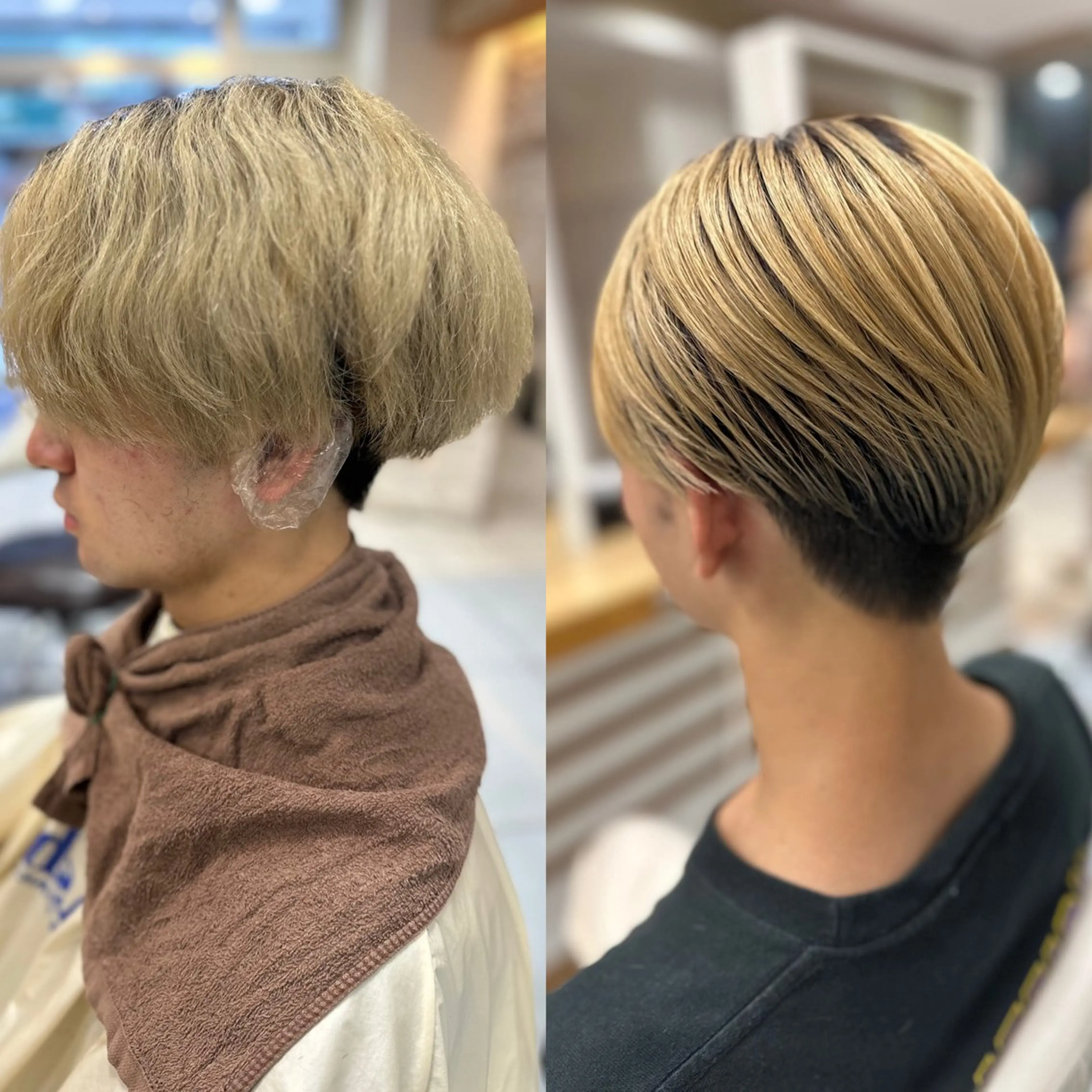 🔥【ブリーチメンズ専用】後悔しない技術力🔥ブリーチ縮毛矯正+メンズカット+炭酸泉の写真