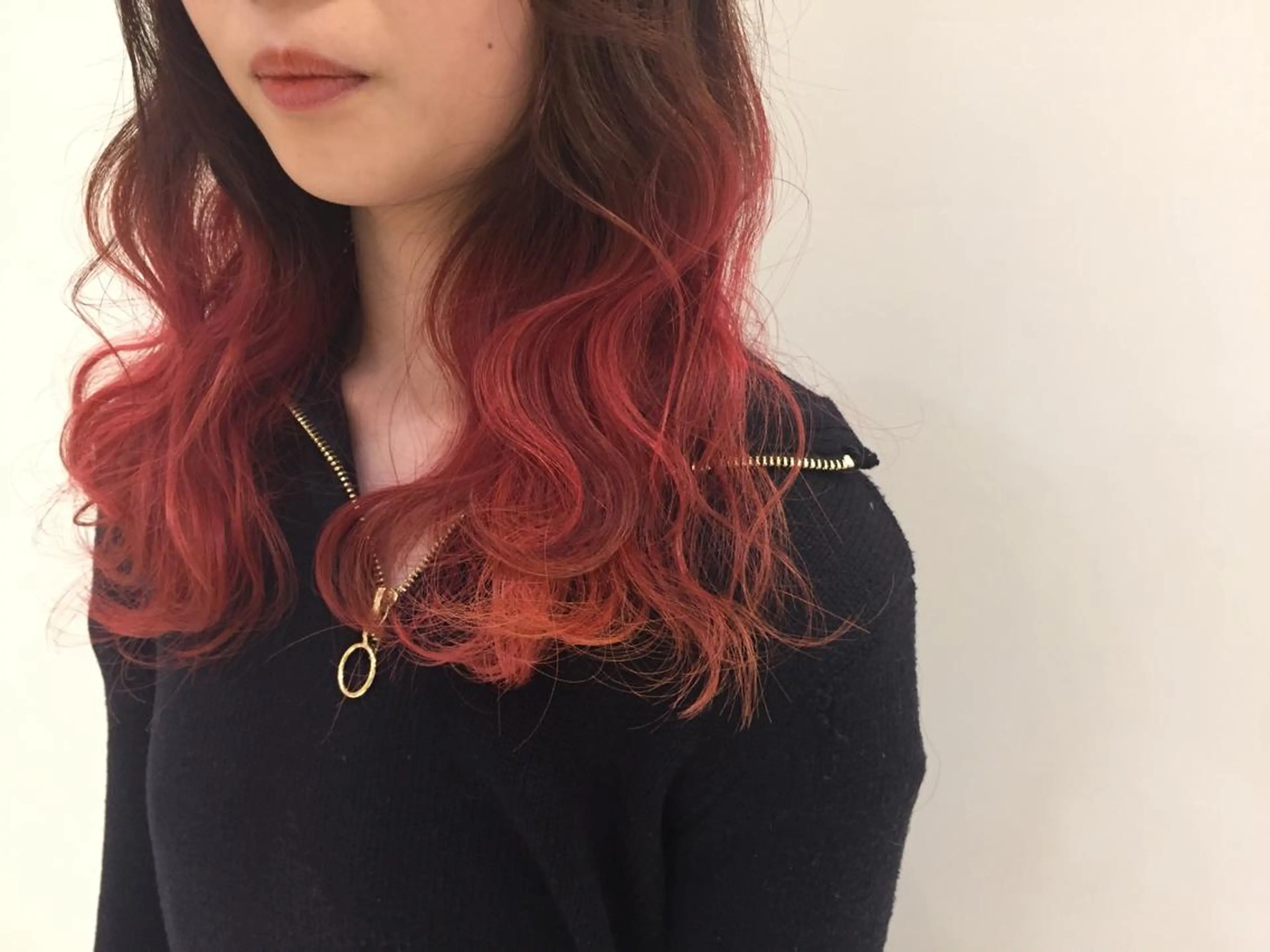 ミディアム セミロング ロング カラー パーマ グラデーションカラー ピンクカラー ハイトーン×髪質改善 KENTAのヘアスタイル