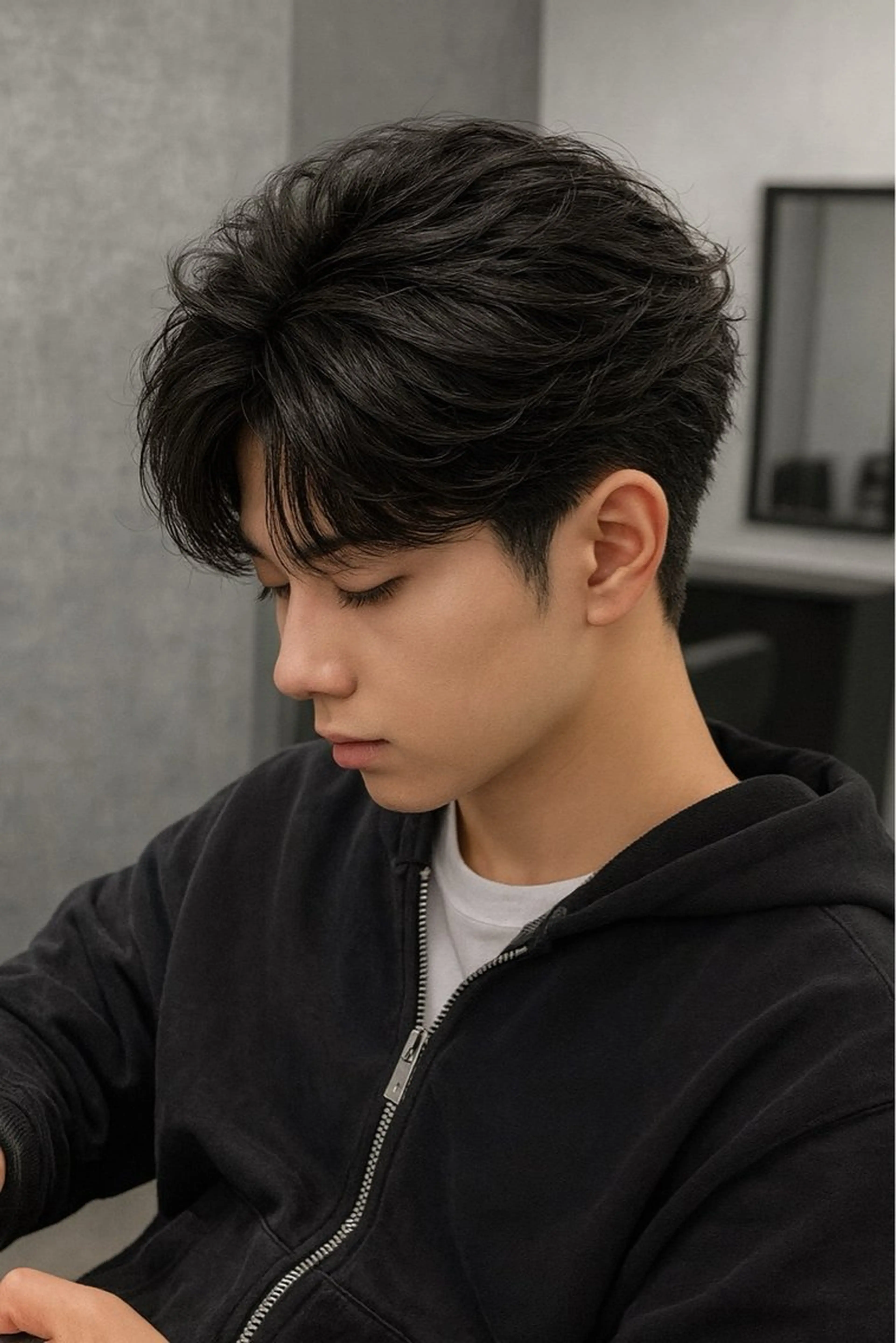 ミディアム パーマ ヘアアレンジ メンズ ミディアムパーマ メンズパーマ メンズツイストパーマ 波巻きパーマ ツイストパーマ 🔥ニュアンス フェザー小林海斗🔥のヘアスタイル