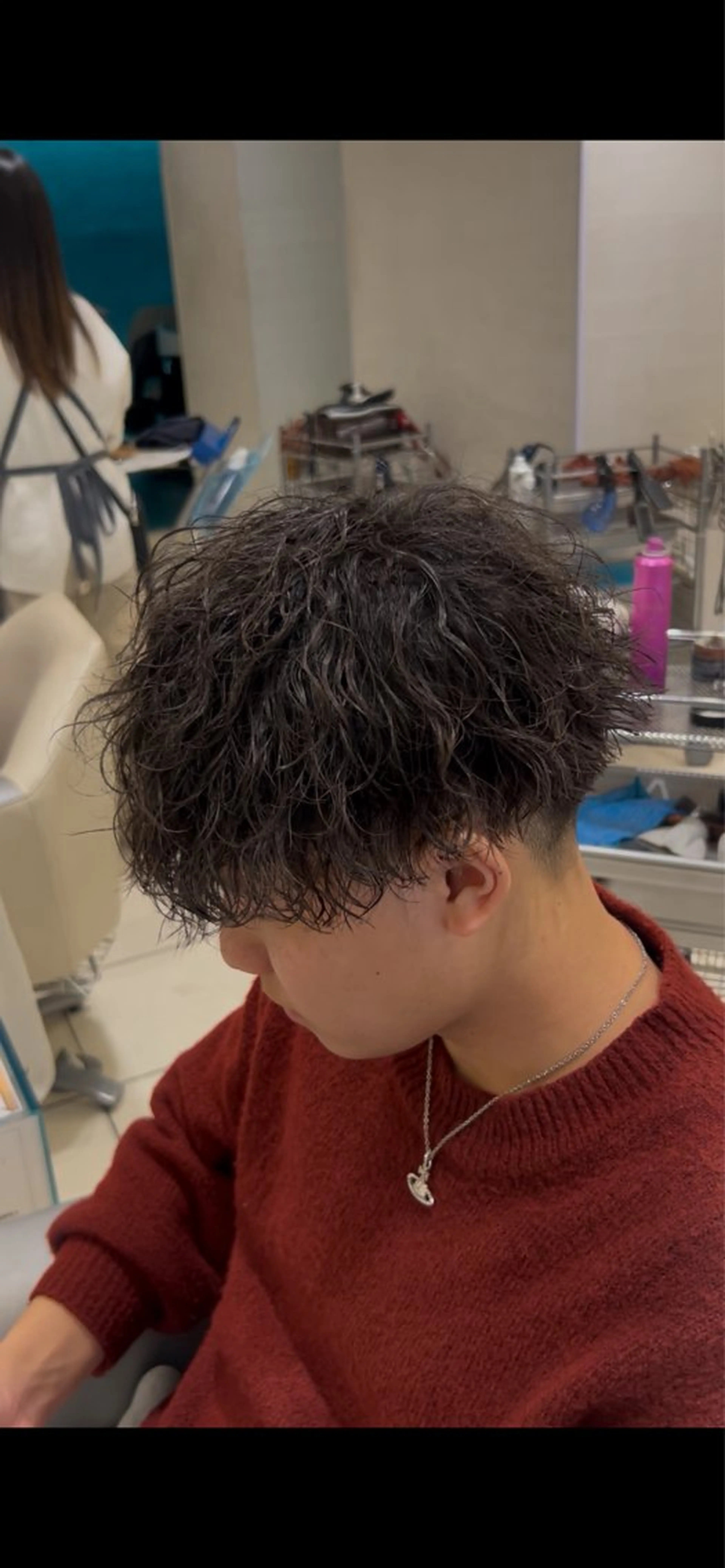 パーマ メンズ カット パーマ メンズパーマ 副店長ユウタのヘアスタイル