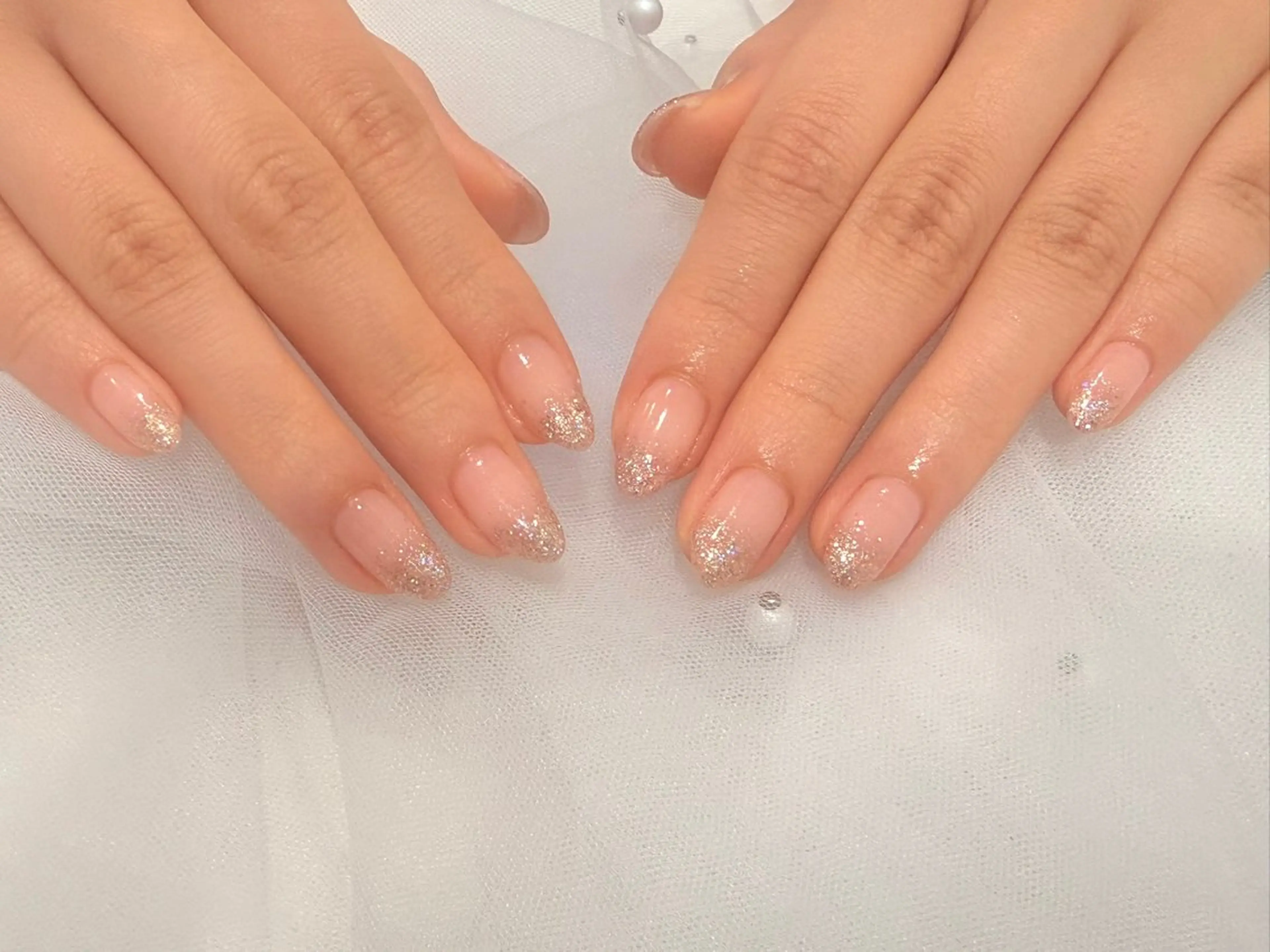 ネイル ラメ(グリッター) ラメグラデーション ハンドネイル salon village所属・kairi ⋆౨ৎ˚⟡˖࣪のネイルデザイン