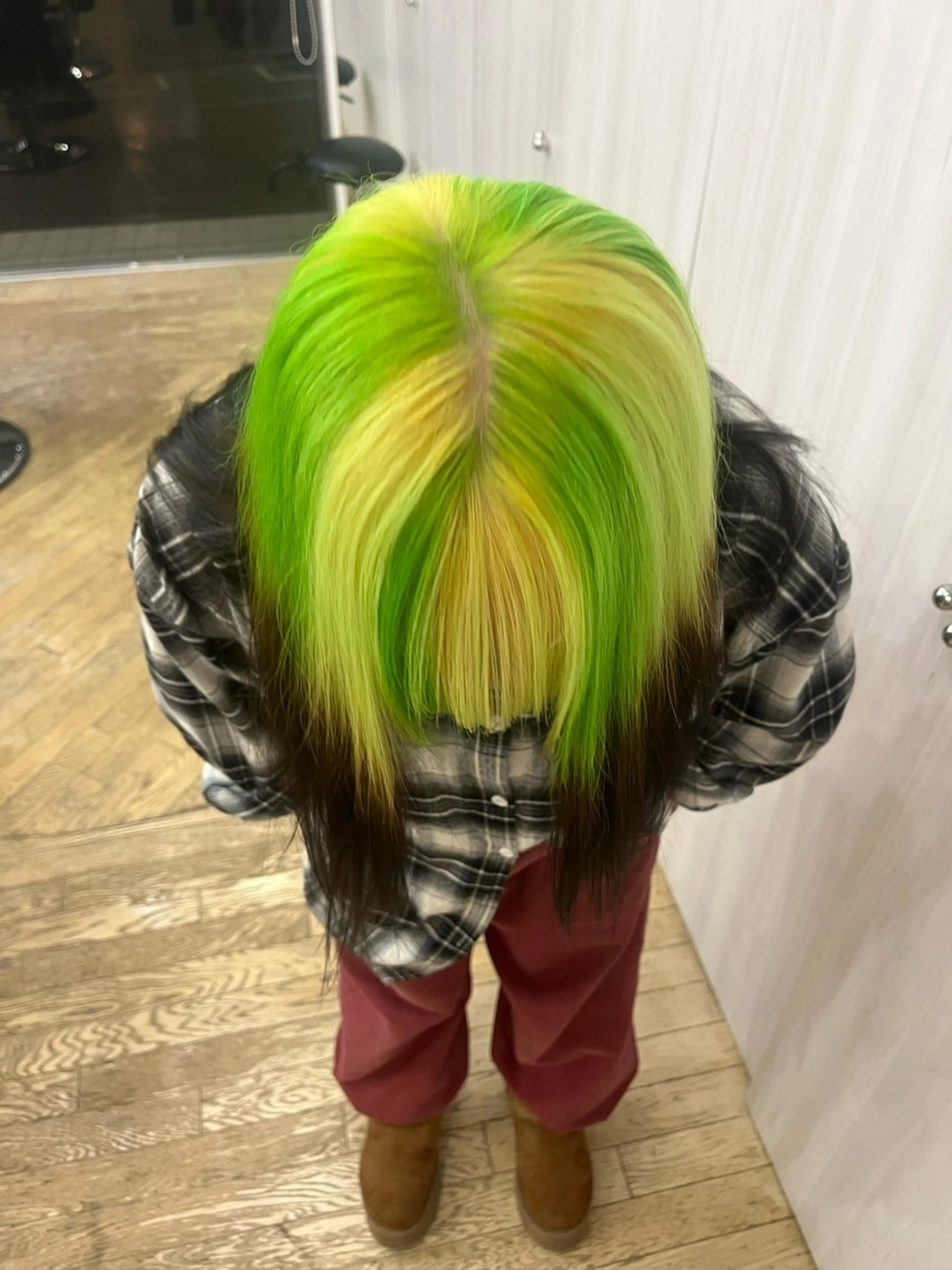 セミロング ヘアカラー デザインカラー/ ブリーチ/コーンロウのヘアスタイル