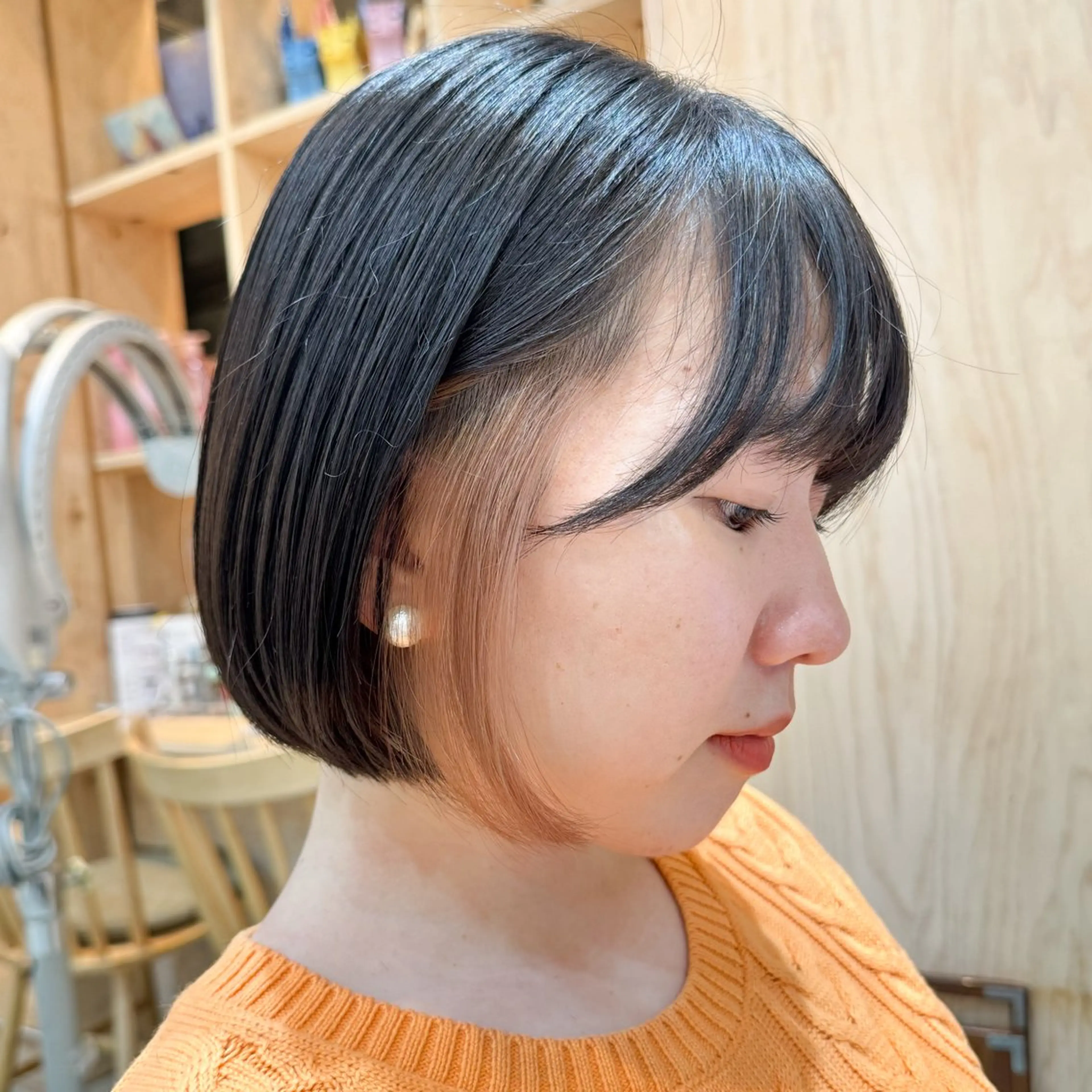 ショート カラー 顔周りカット ヘアカラー 透明感カラー/レイ ヤー/Nana🌈のヘアスタイル