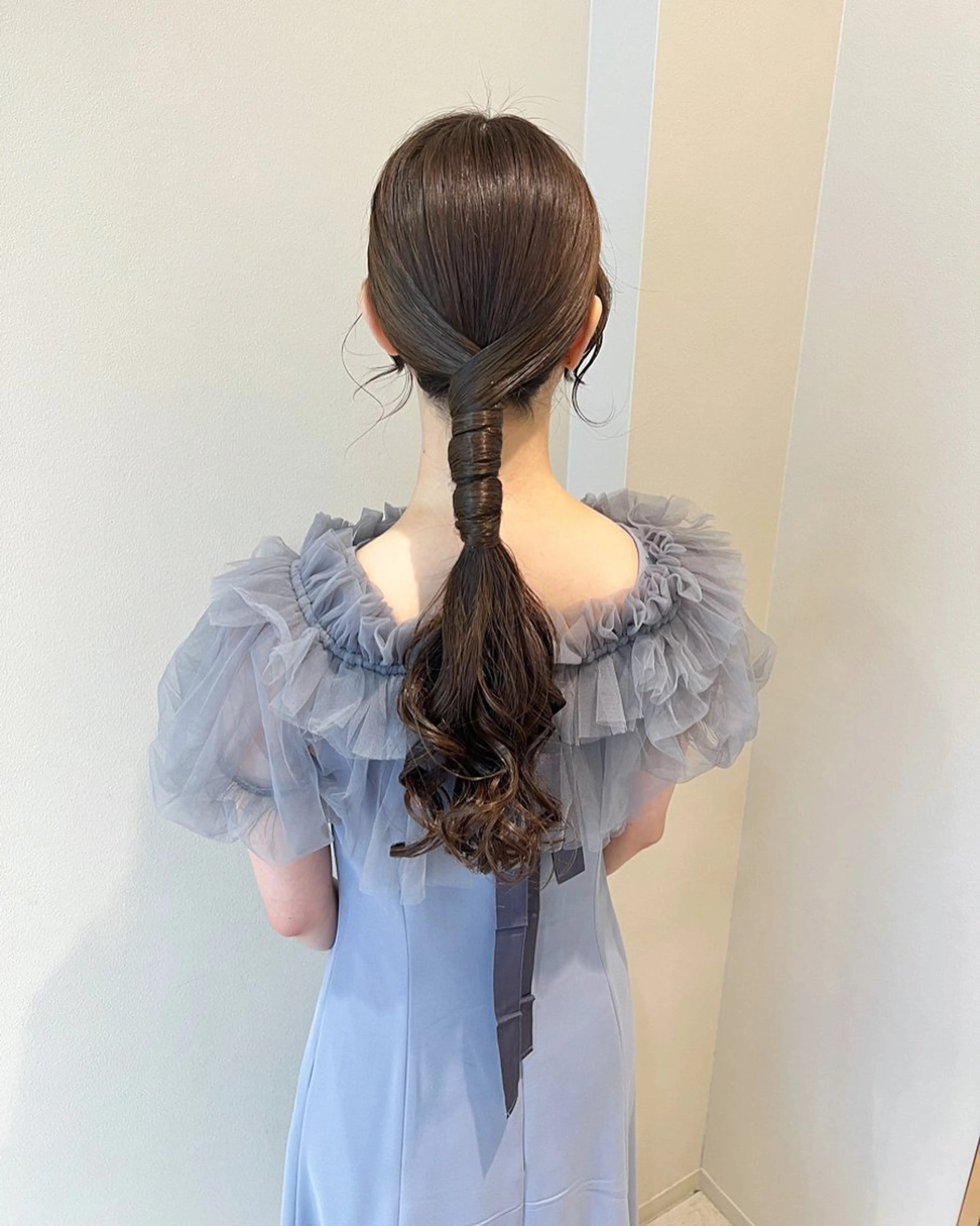 ロング ヘアアレンジ ヘアセット THINK SHOP sakiのヘアスタイル