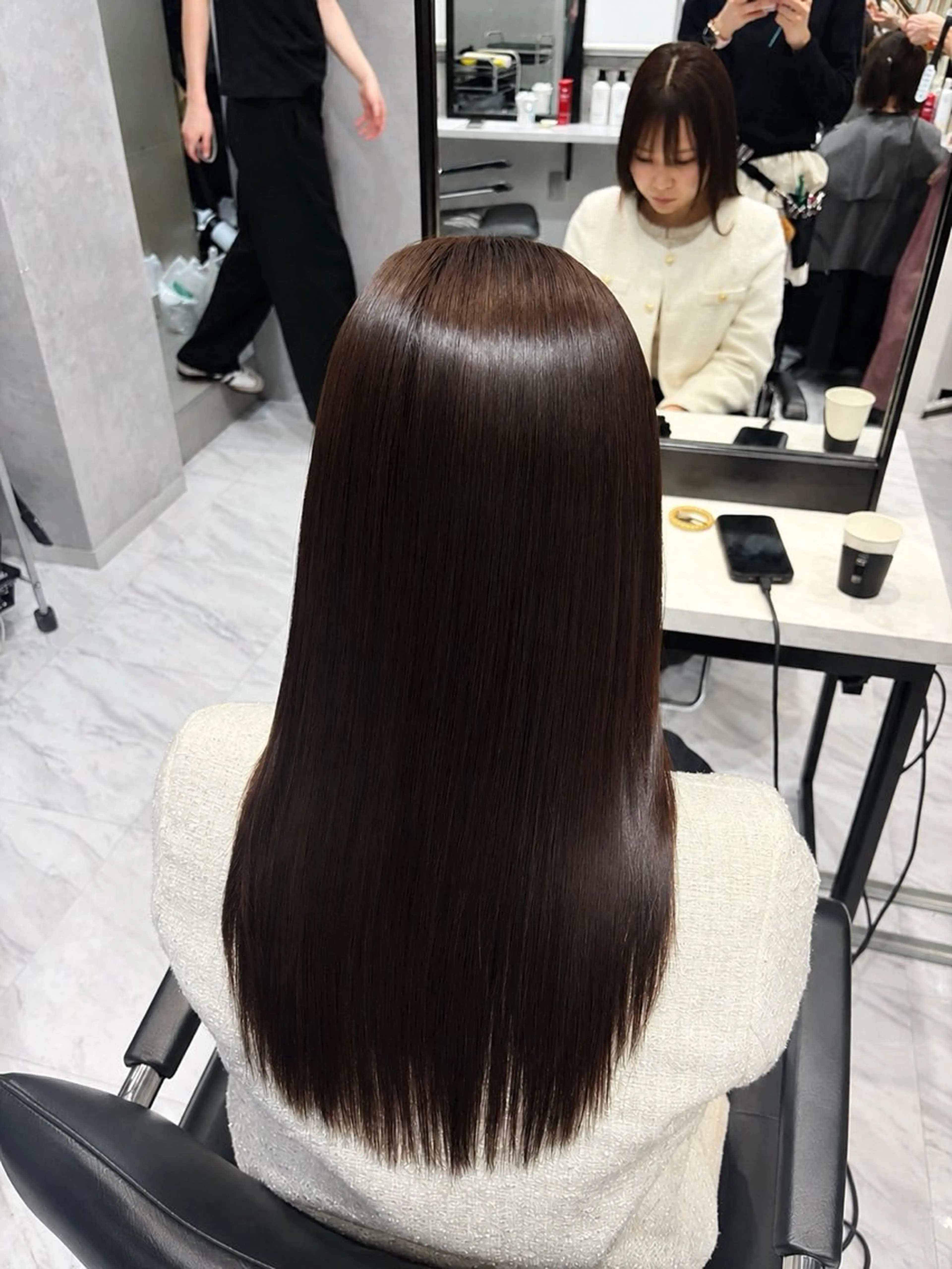 ロング 髪質改善 トリートメント 高橋 みうのヘアスタイル