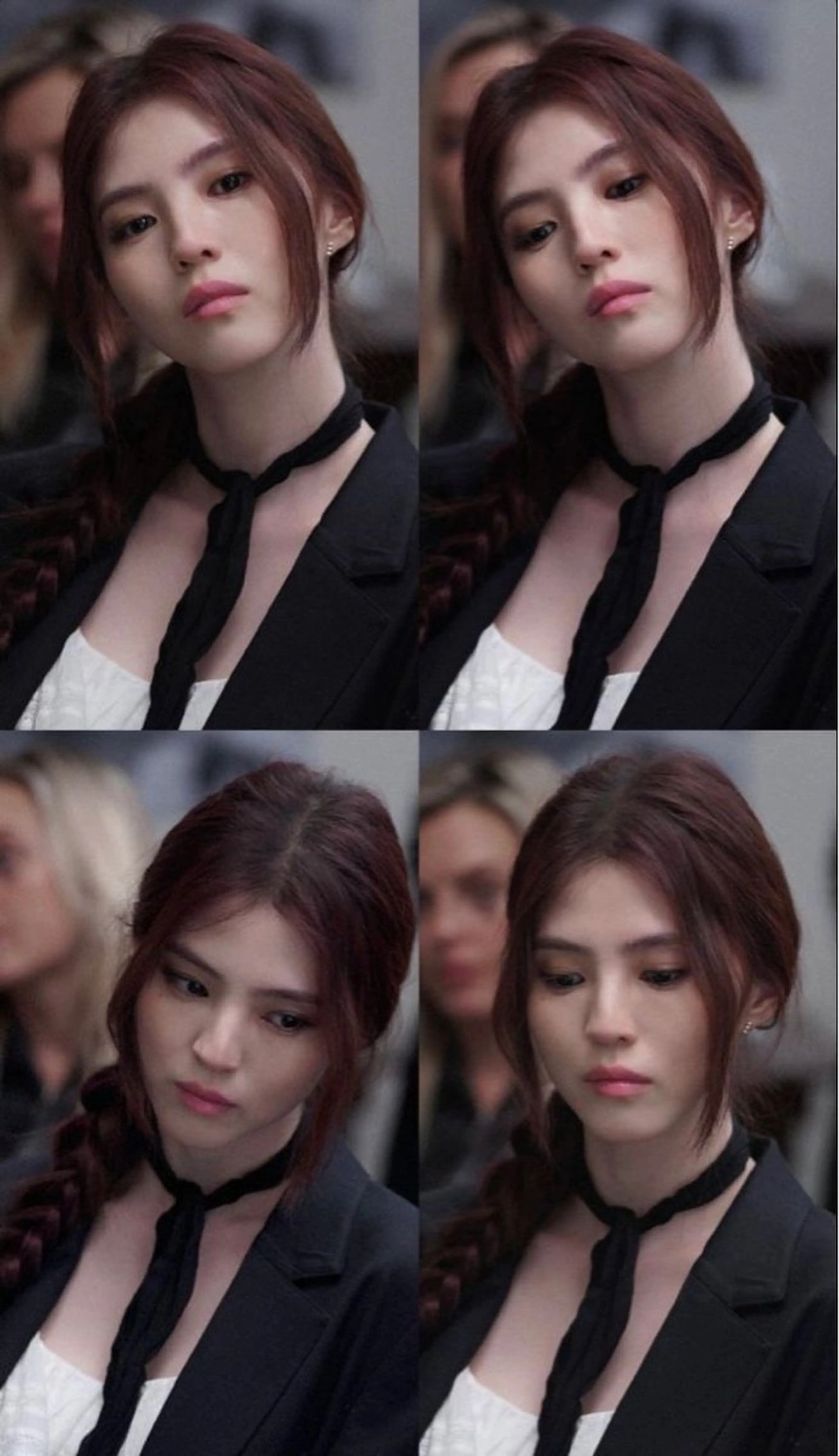 ロング カラー ブリーチなしWカラー /レイヤーカット大阪のヘアスタイル