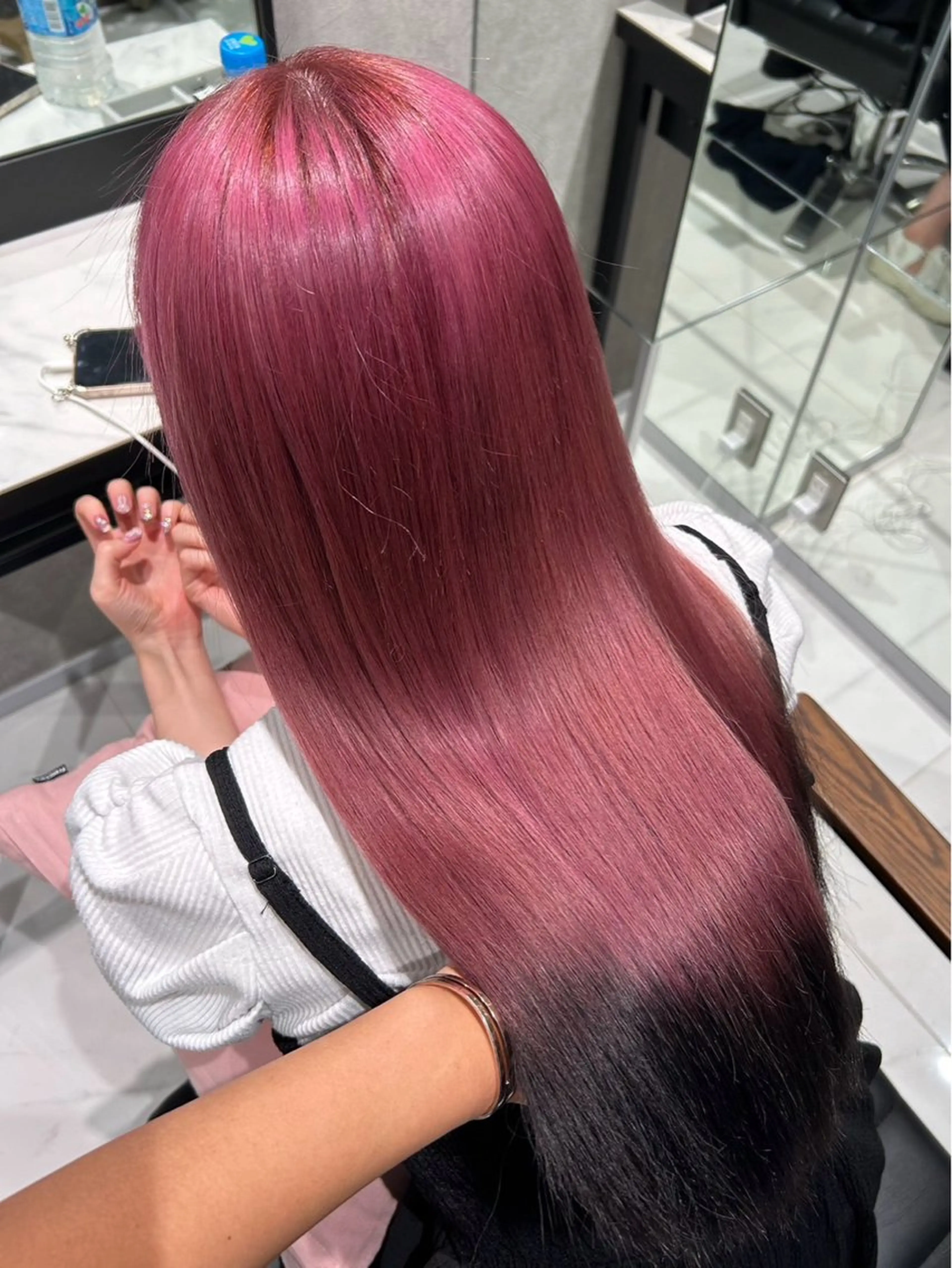 カラー トレンド甘めガーリー Mizuki☁️🫧のヘアスタイル