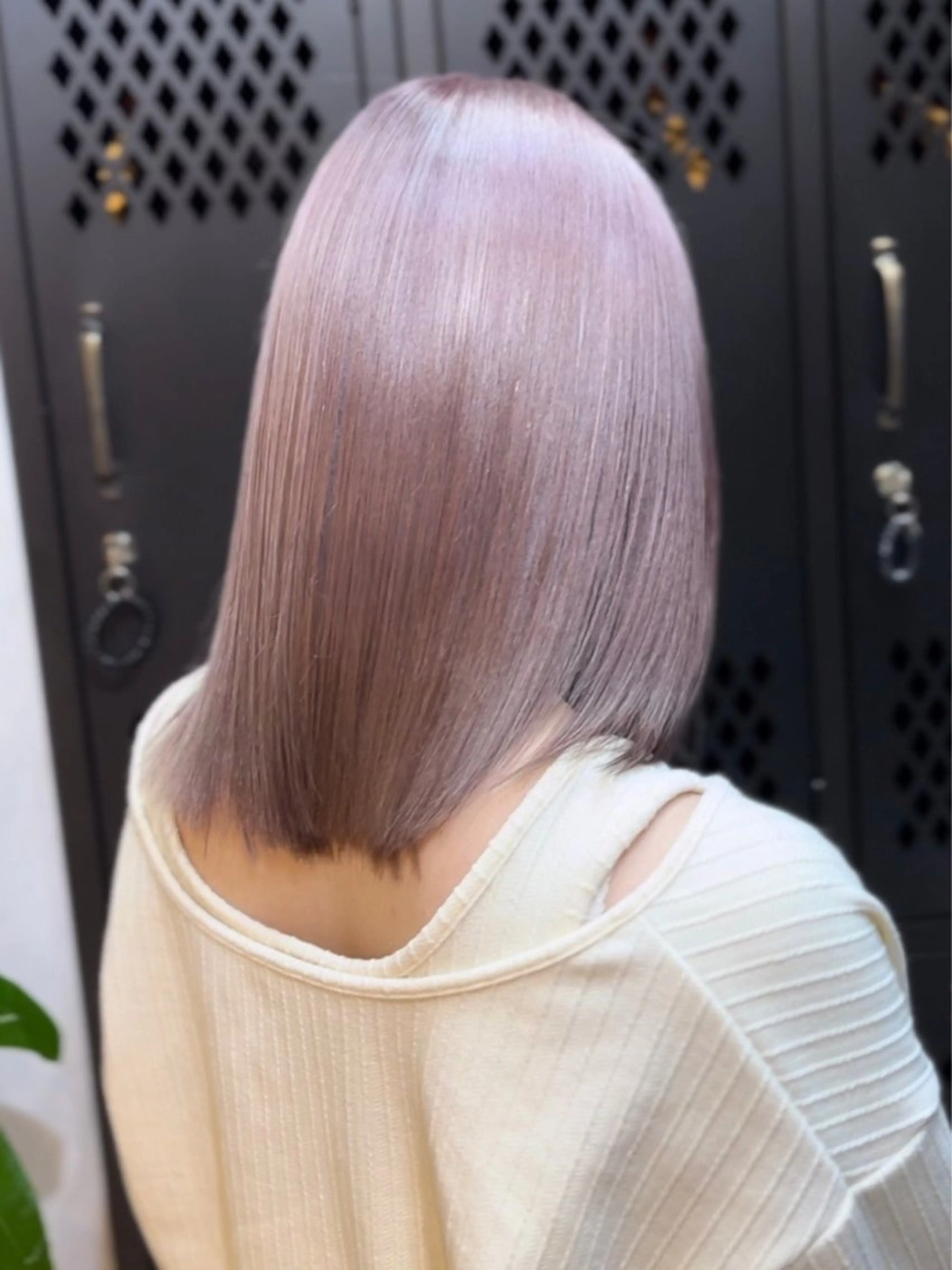 ミディアム カラー ラベンダーカラー 似合わせカット 🤍ヒナタのヘアスタイル