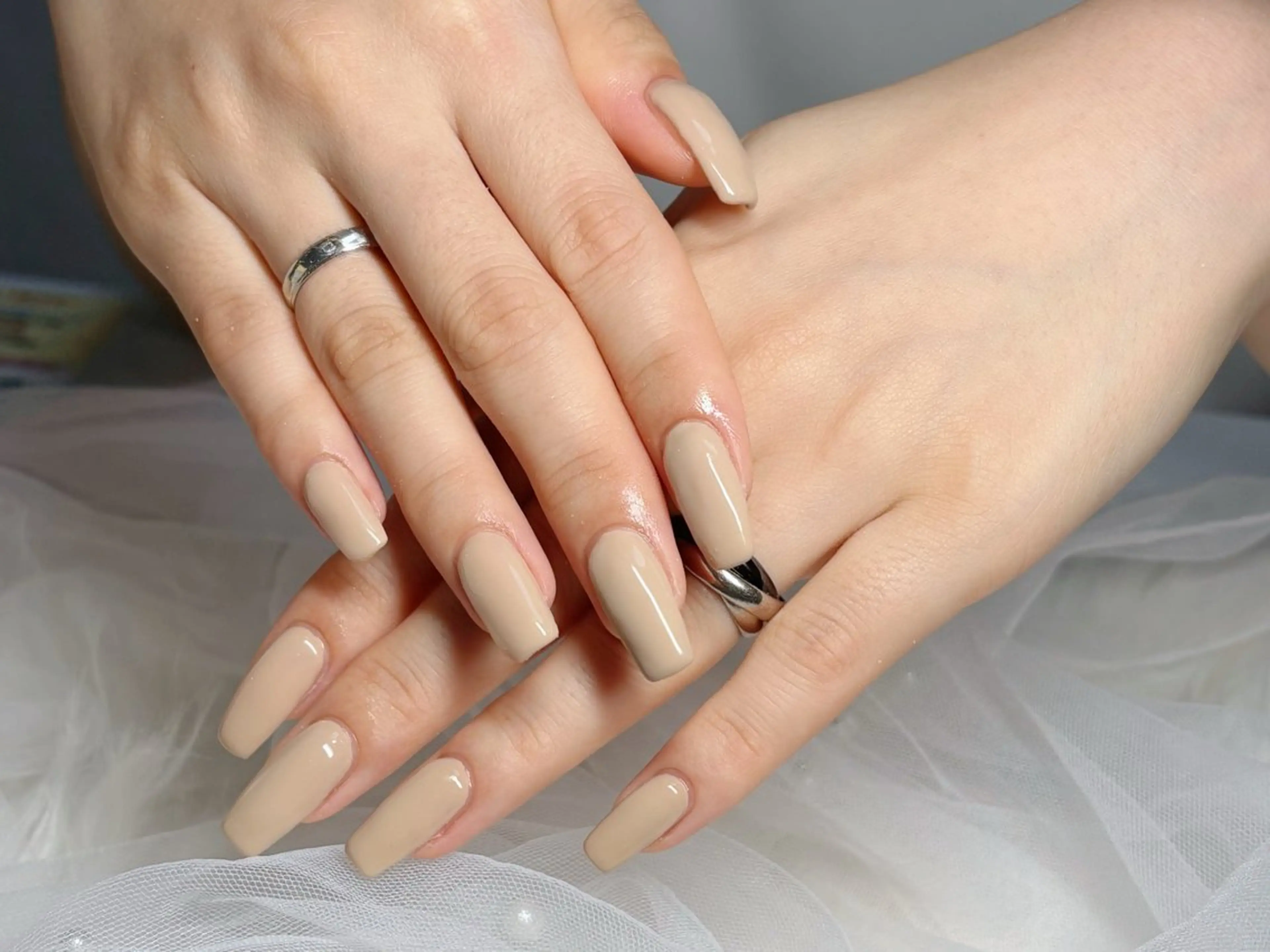 ネイル オフィスネイル ワンカラーネイル シンプルネイル ハンドネイル cerisier 坂本のネイルデザイン