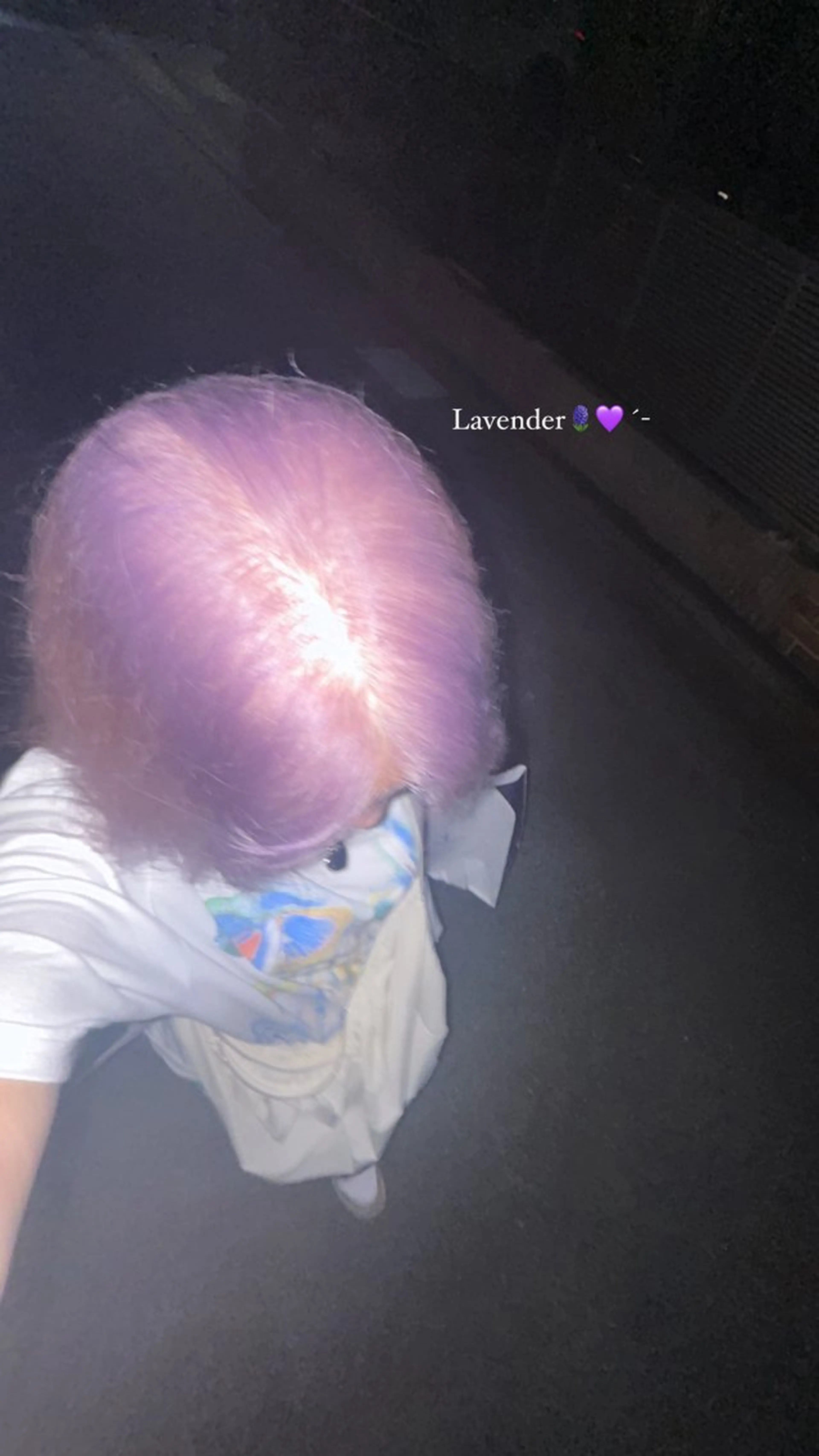 カラー ラベンダーカラー ヘアセット/ミニボブ /レイヤー 山田寛菜のヘアスタイル