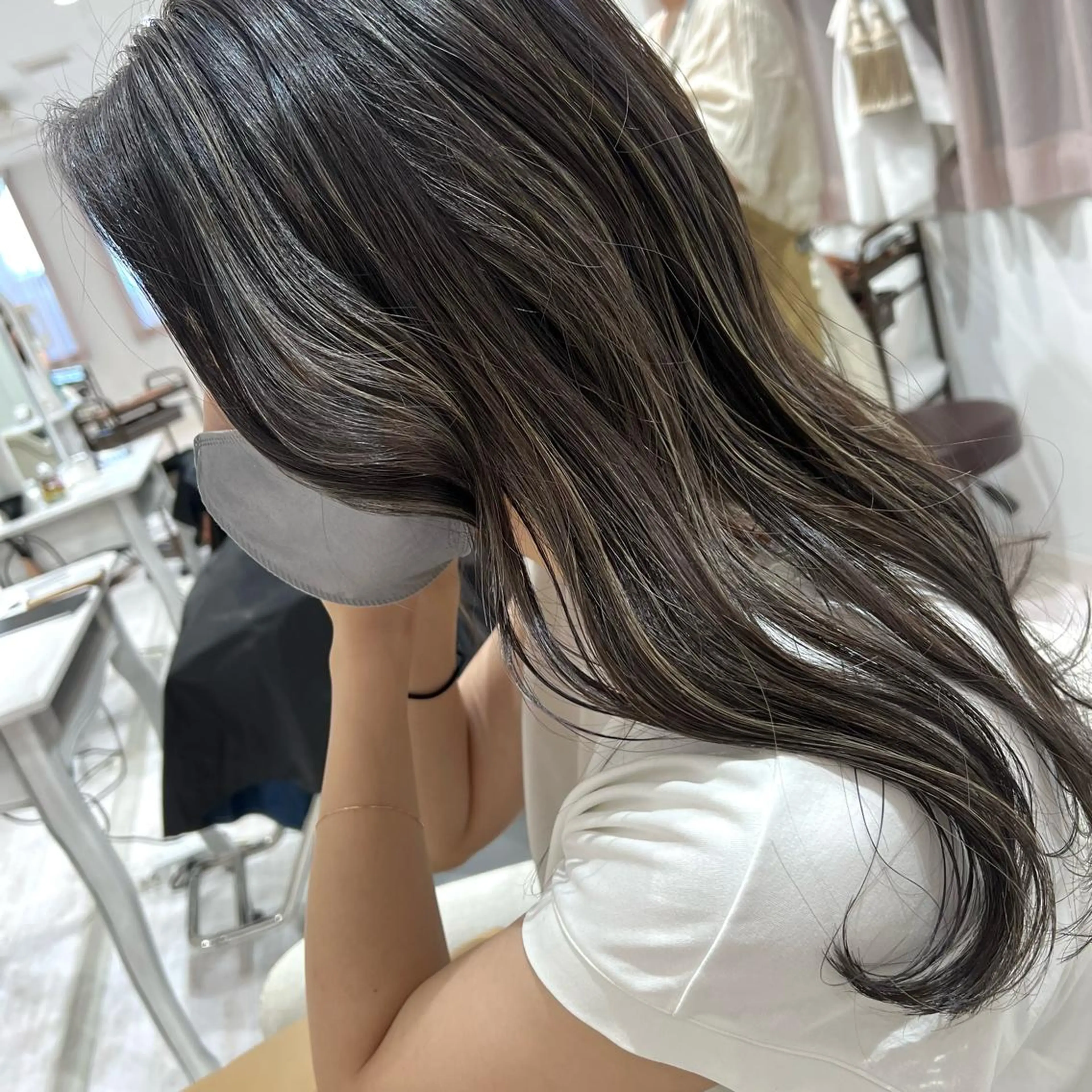 ロング カラー ハイライトカラー ハイライト カット ヘアカラー 【髪質改善】 【美髪矯正】🌻店長のヘアスタイル