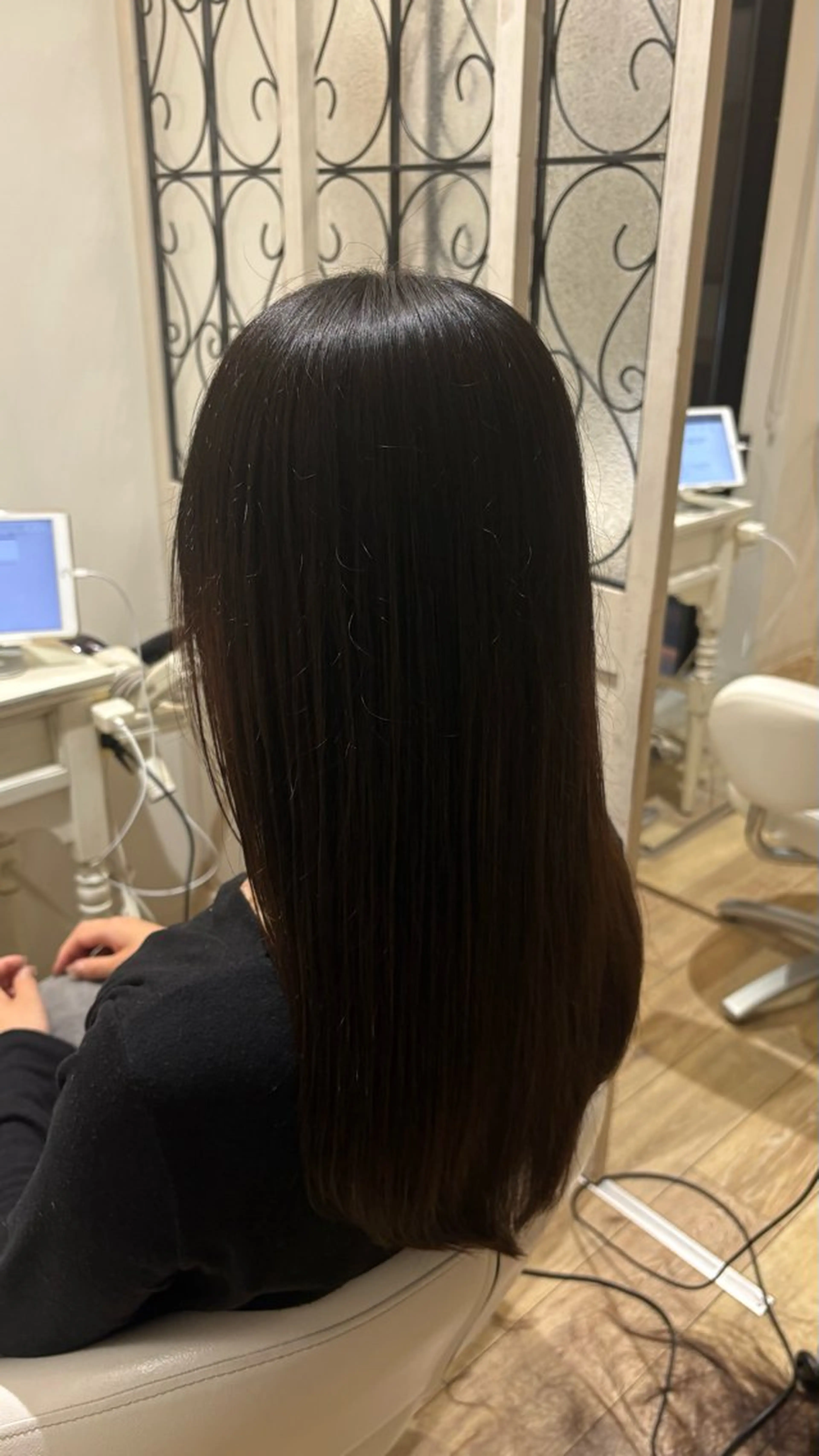 ロング カラー カット ヘアカラー トリートメント ♣️似合わせ 艶髪カラーYUUGAのヘアスタイル