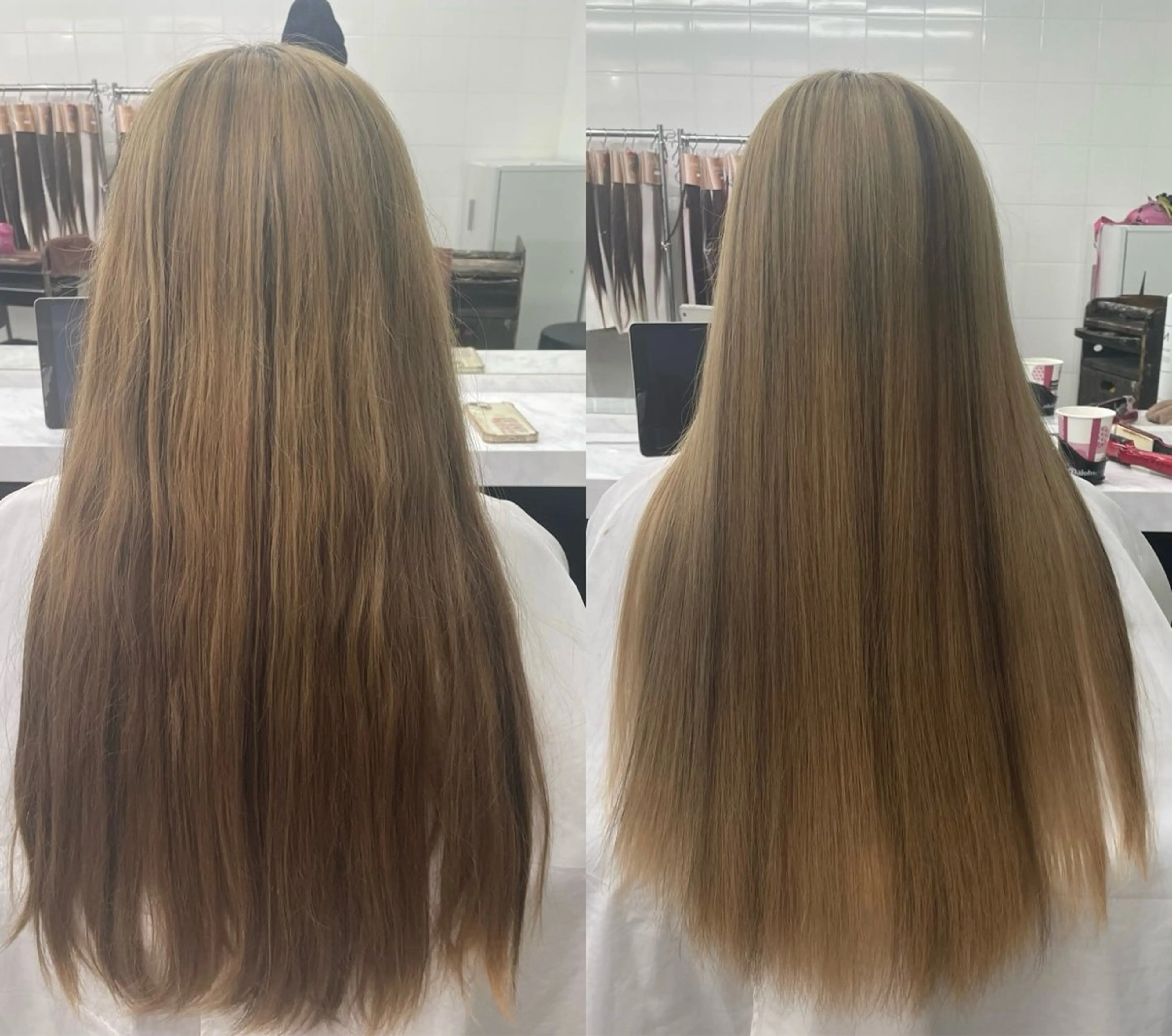 ロング トリートメント ハイトーンカラーエク ステ🌺RENA🌺のヘアスタイル