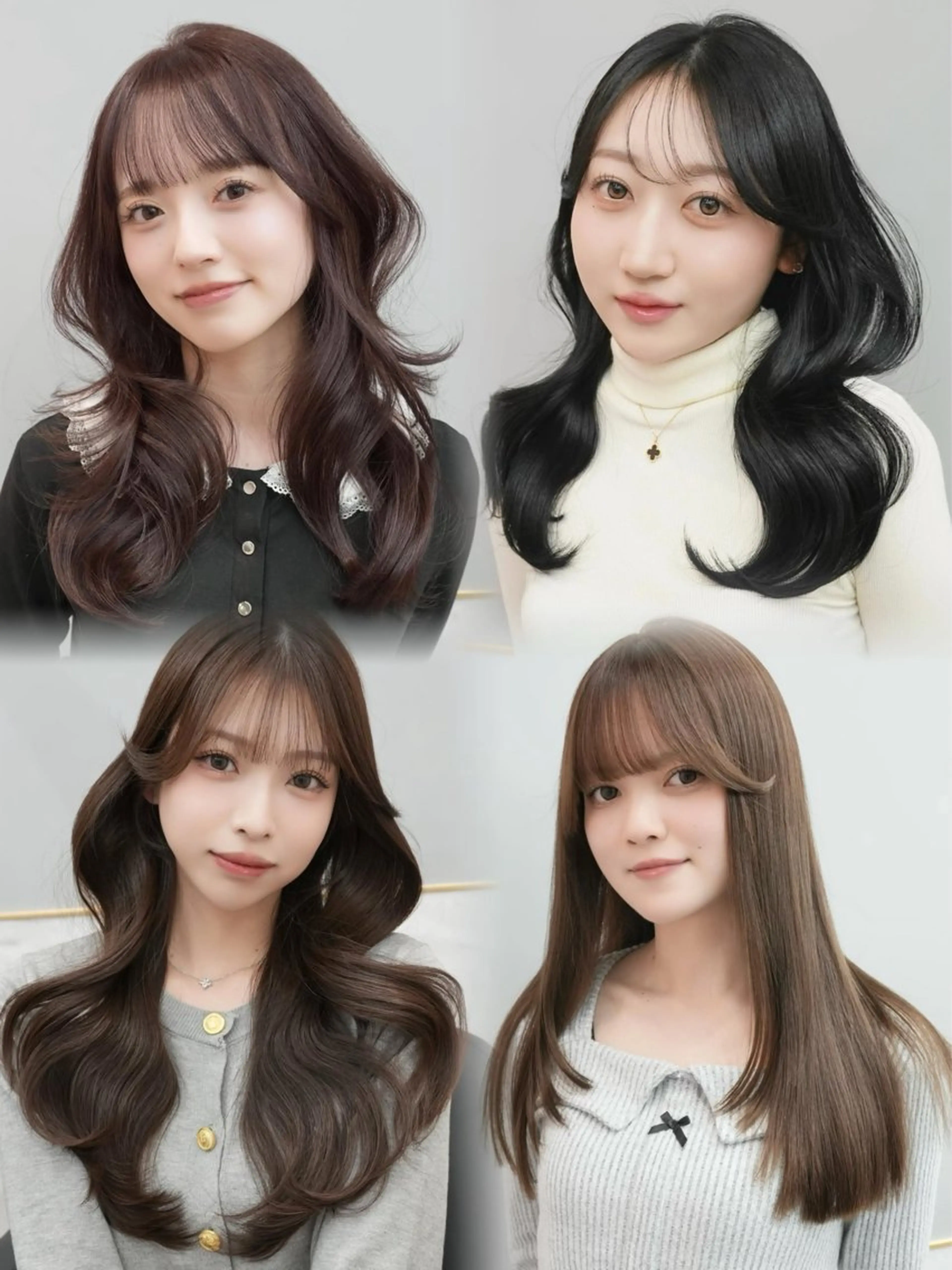 ロング カラー カット ヘアカラー レイヤーカット 韓国風/yukinoのヘアスタイル