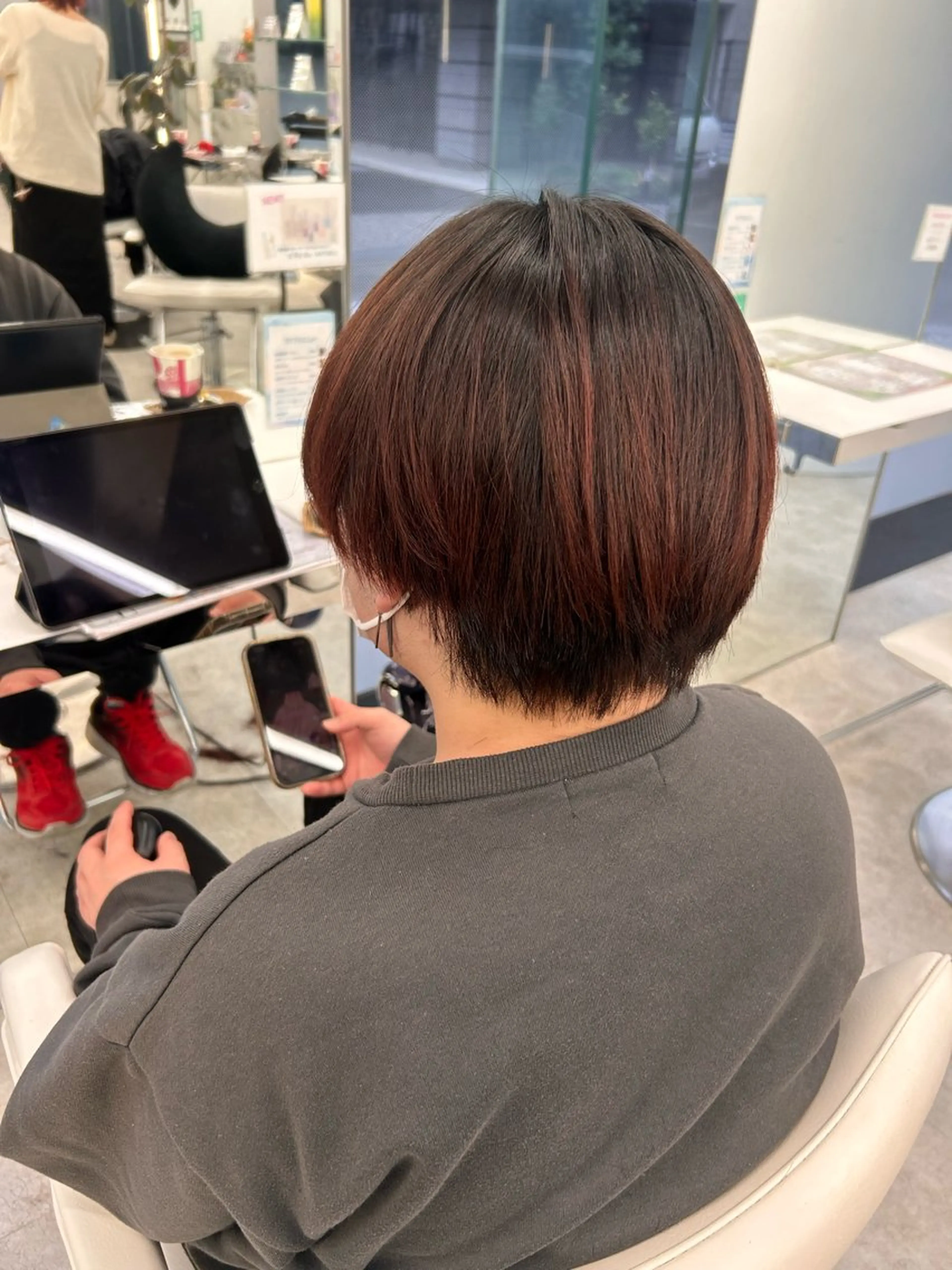 カラー メンズ ヘアカラー ヘッドスパ はるか/透明感暗髪 /ヘアアレンジ🤍のヘアスタイル