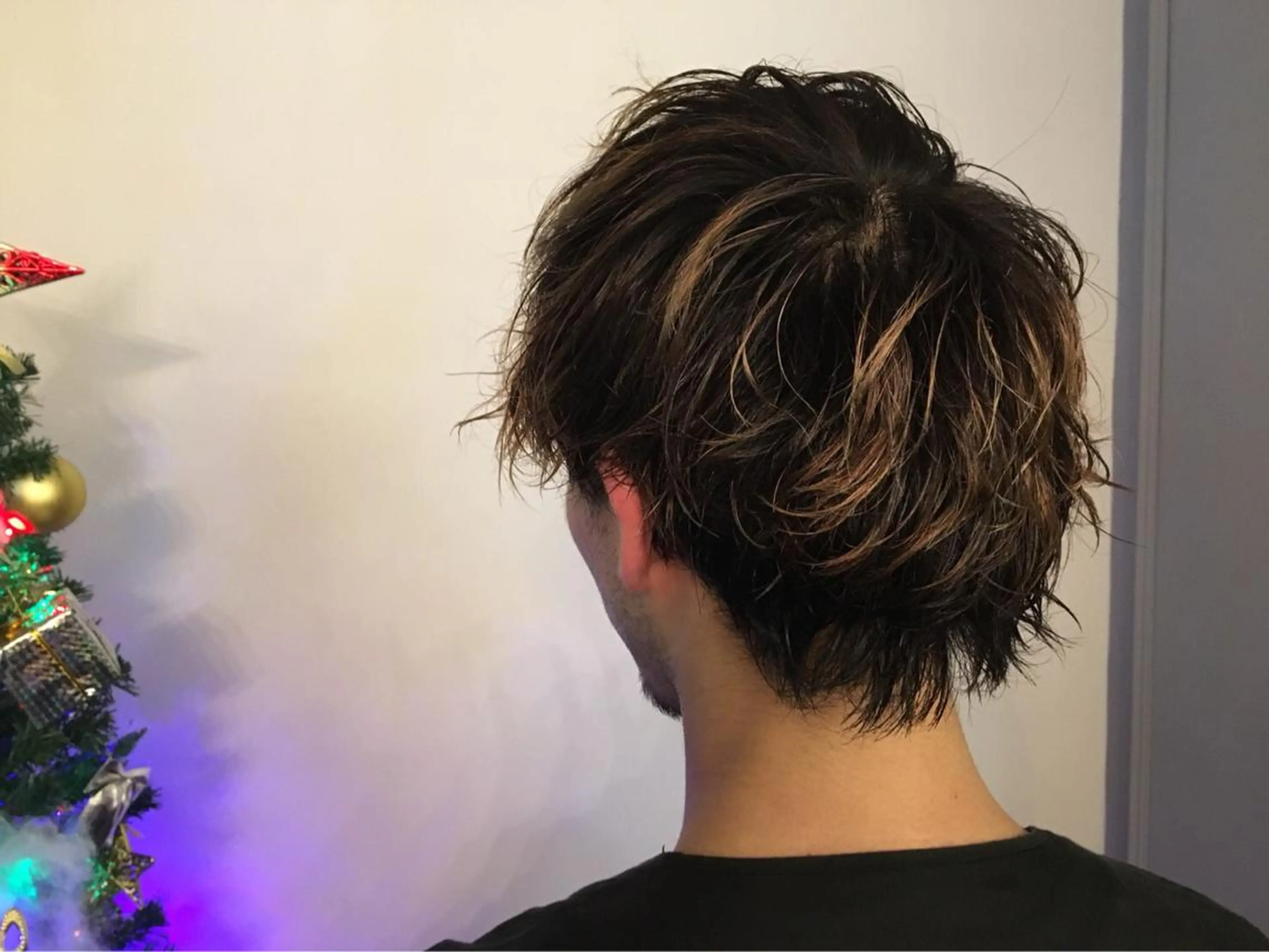 ショート カラー パーマ メンズ レイヤーカット✂️ 横浜No1♡下鳥翔子のヘアスタイル
