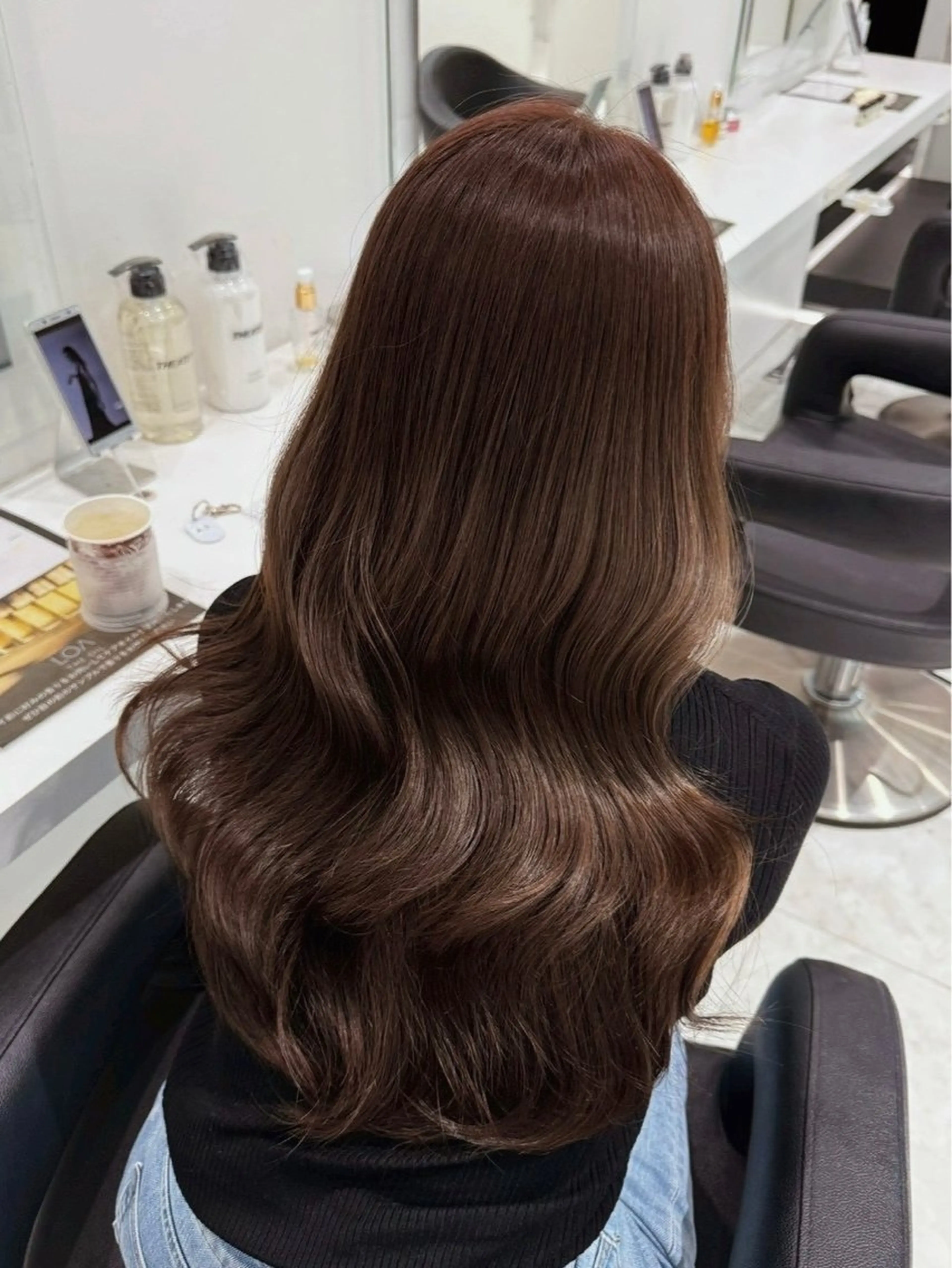 ロング 上品なブラウンカラー 🤎saki🤎のヘアスタイル