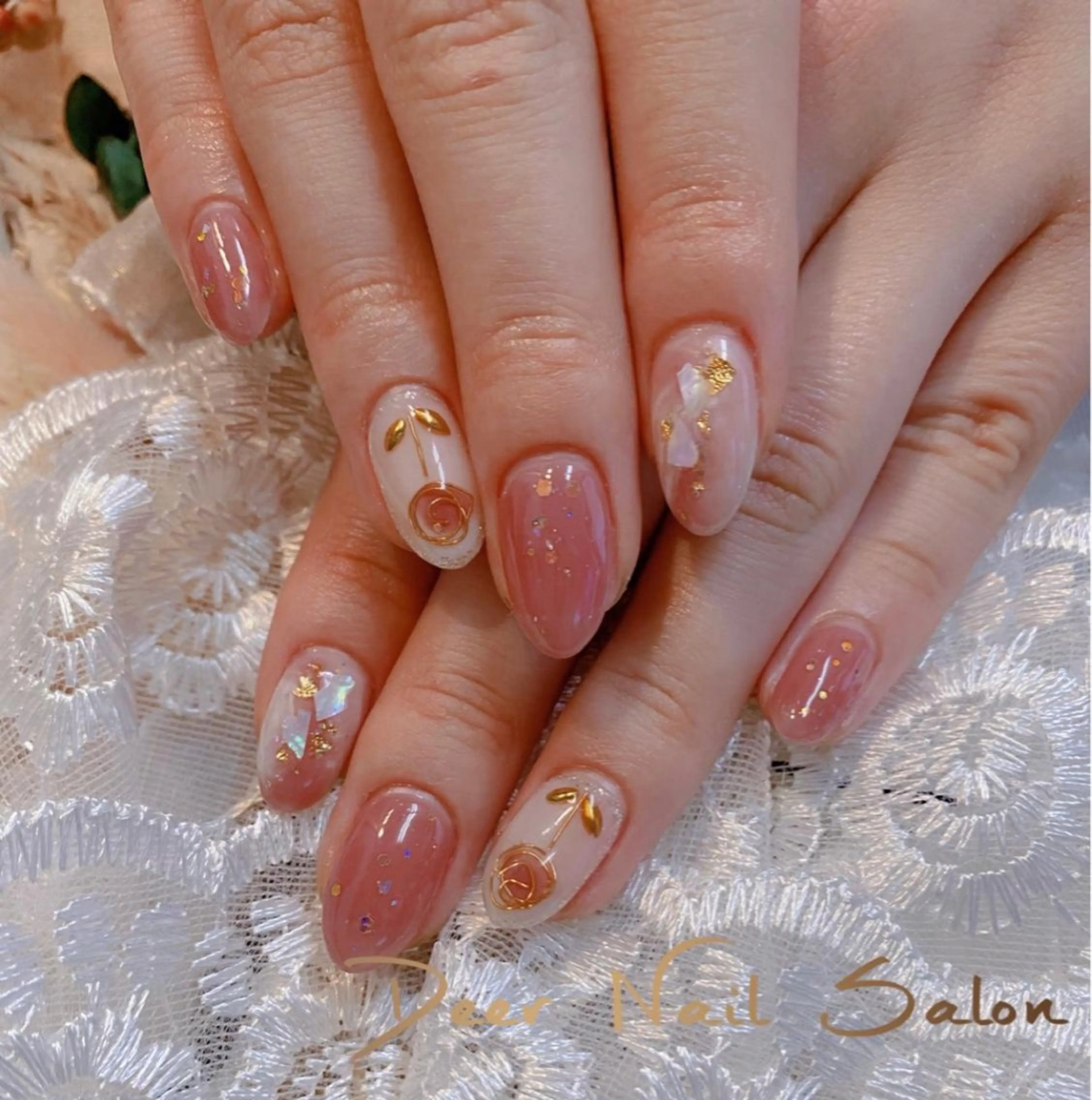 ネイル ハンドネイル Peachy 🍑のネイルデザイン