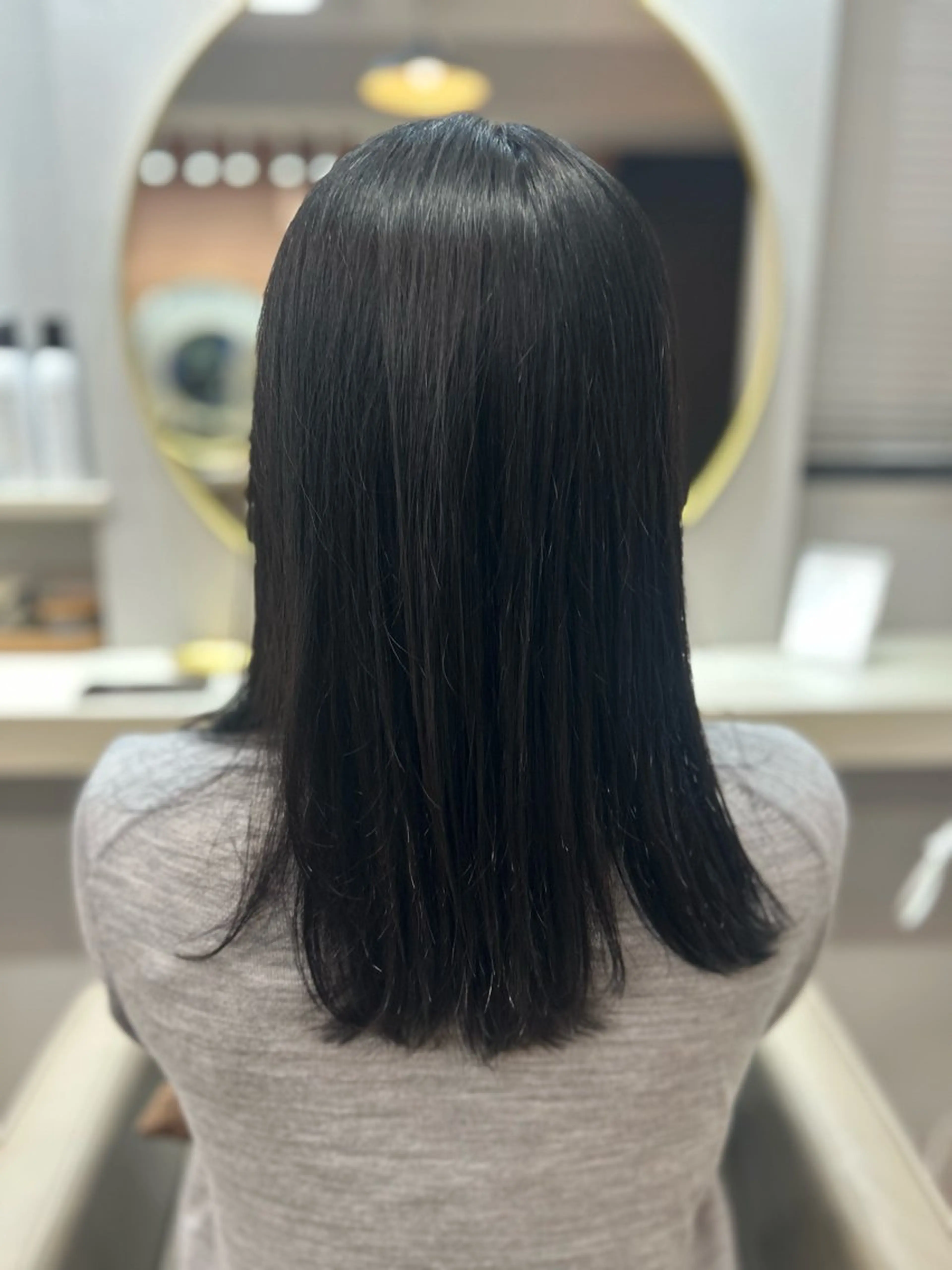 セミロング カット 池田 太一のヘアスタイル