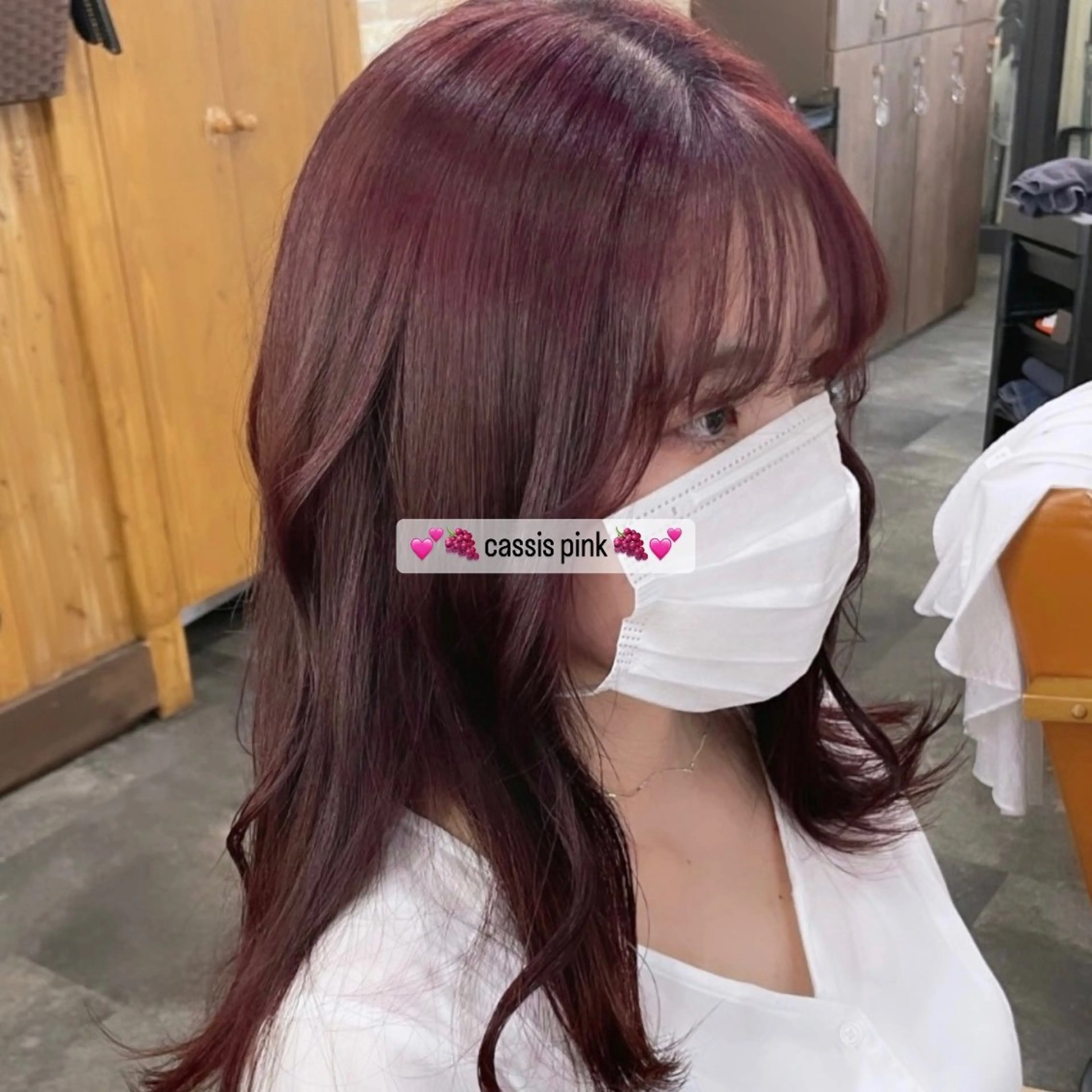 セミロング カラー ヘアカラー トリートメント 𝐑𝐢𝐤𝐚 ໒꒱♡のヘアスタイル