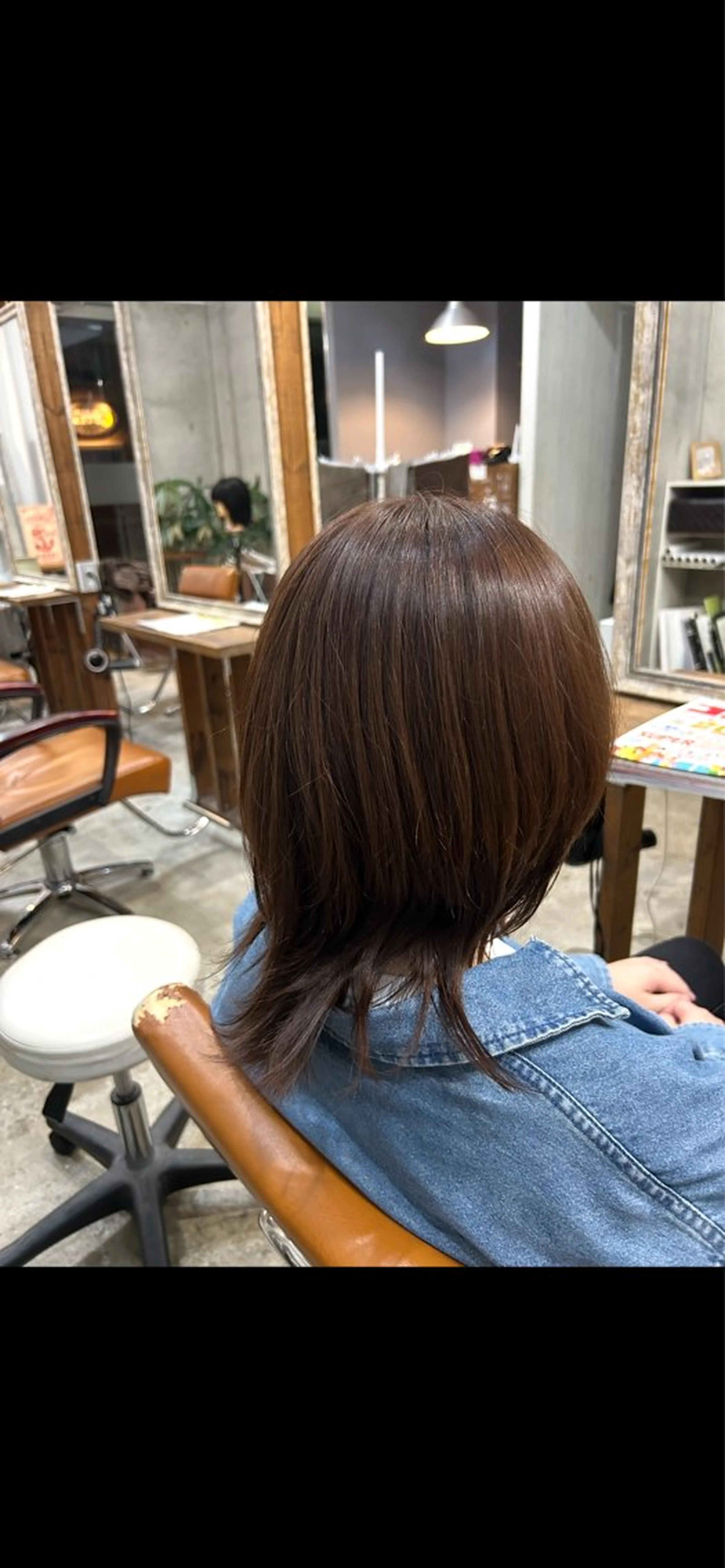 ミディアム くびれヘア カット Yukino/ 透明カラー🫧のヘアスタイル